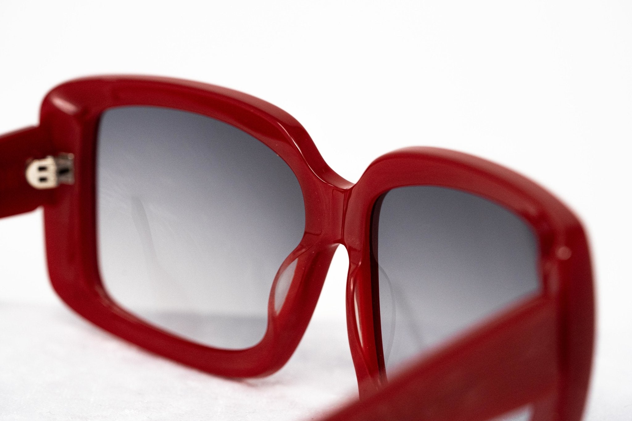Eley Kishimoto Sunglasses Oversized Rectangular Red and Grey-GR8 Sunglasses