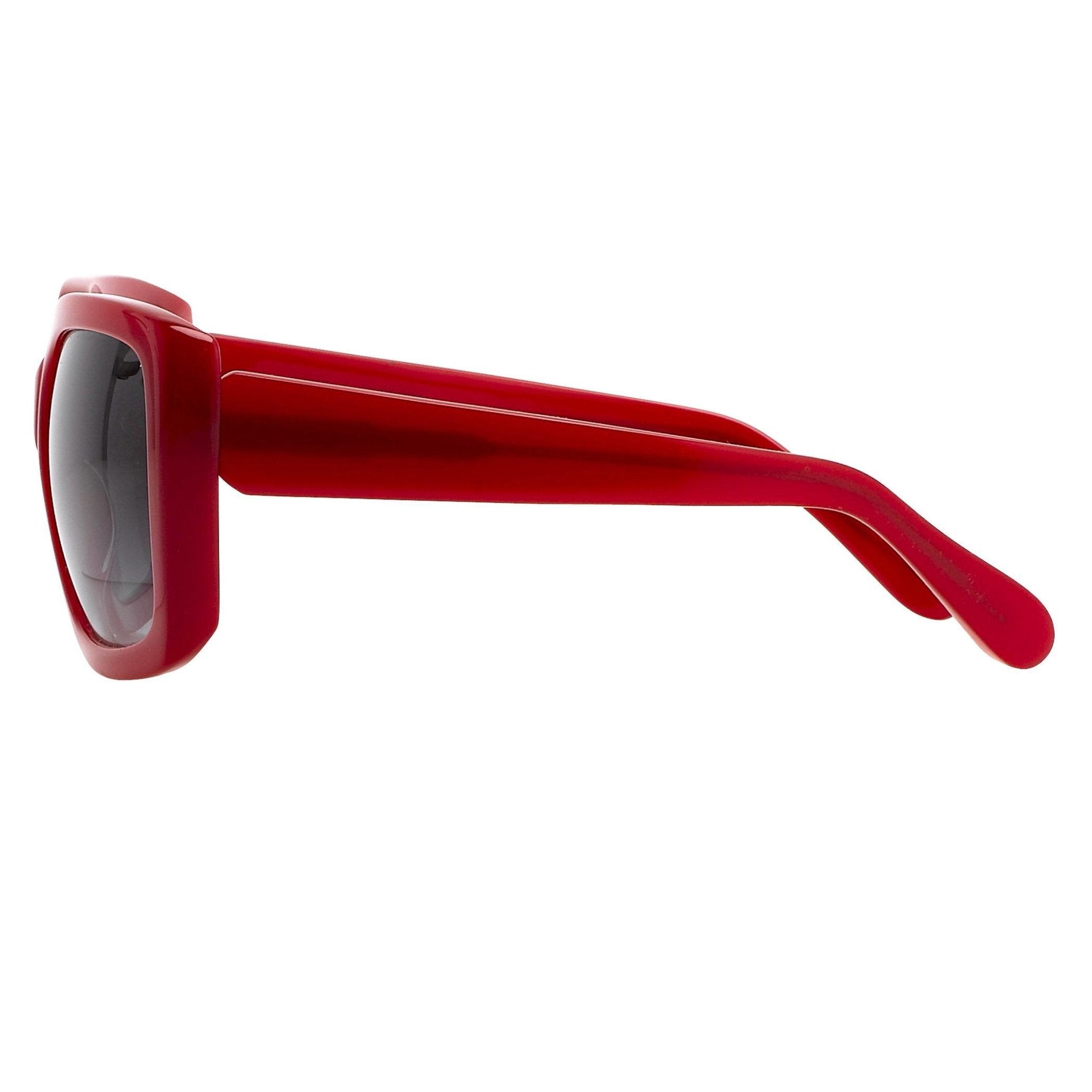 Eley Kishimoto Sunglasses Oversized Rectangular Red and Grey-GR8 Sunglasses
