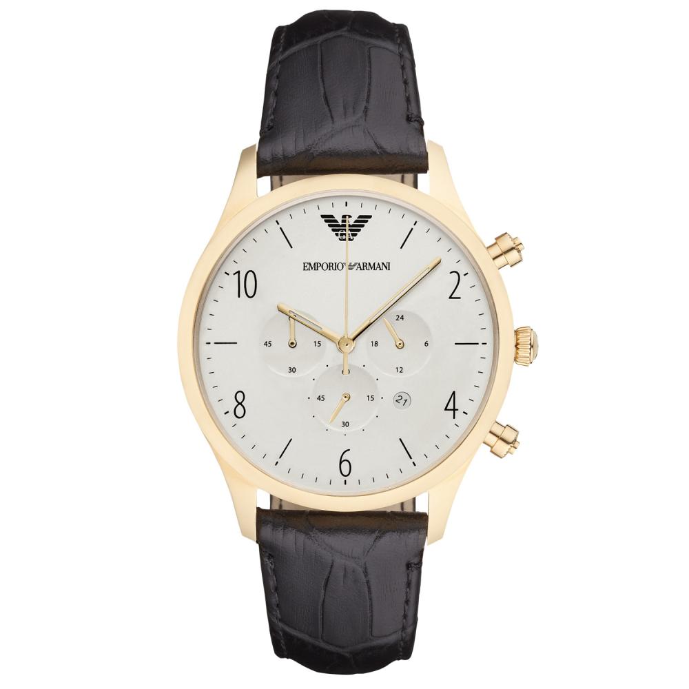 Emporio Armani Men's Chronograph Watch Gold PVD AR1892 - Watches & Crystals