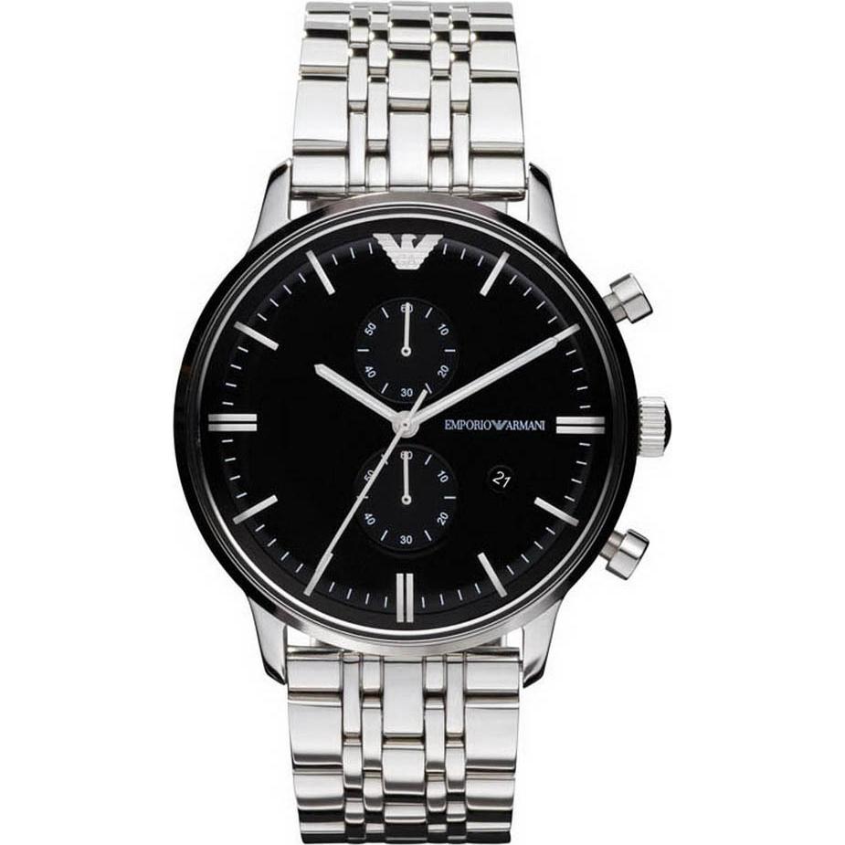 Emporio Armani Men's Chronograph Watch Steel AR0389 - Watches & Crystals