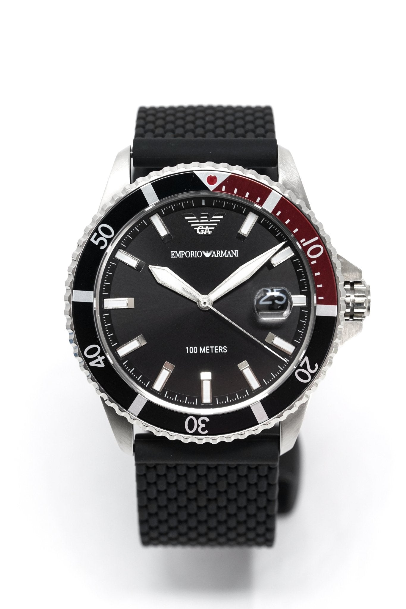 Emporio Armani Men's Diver Watch Steel Silicone AR11341 - Watches & Crystals