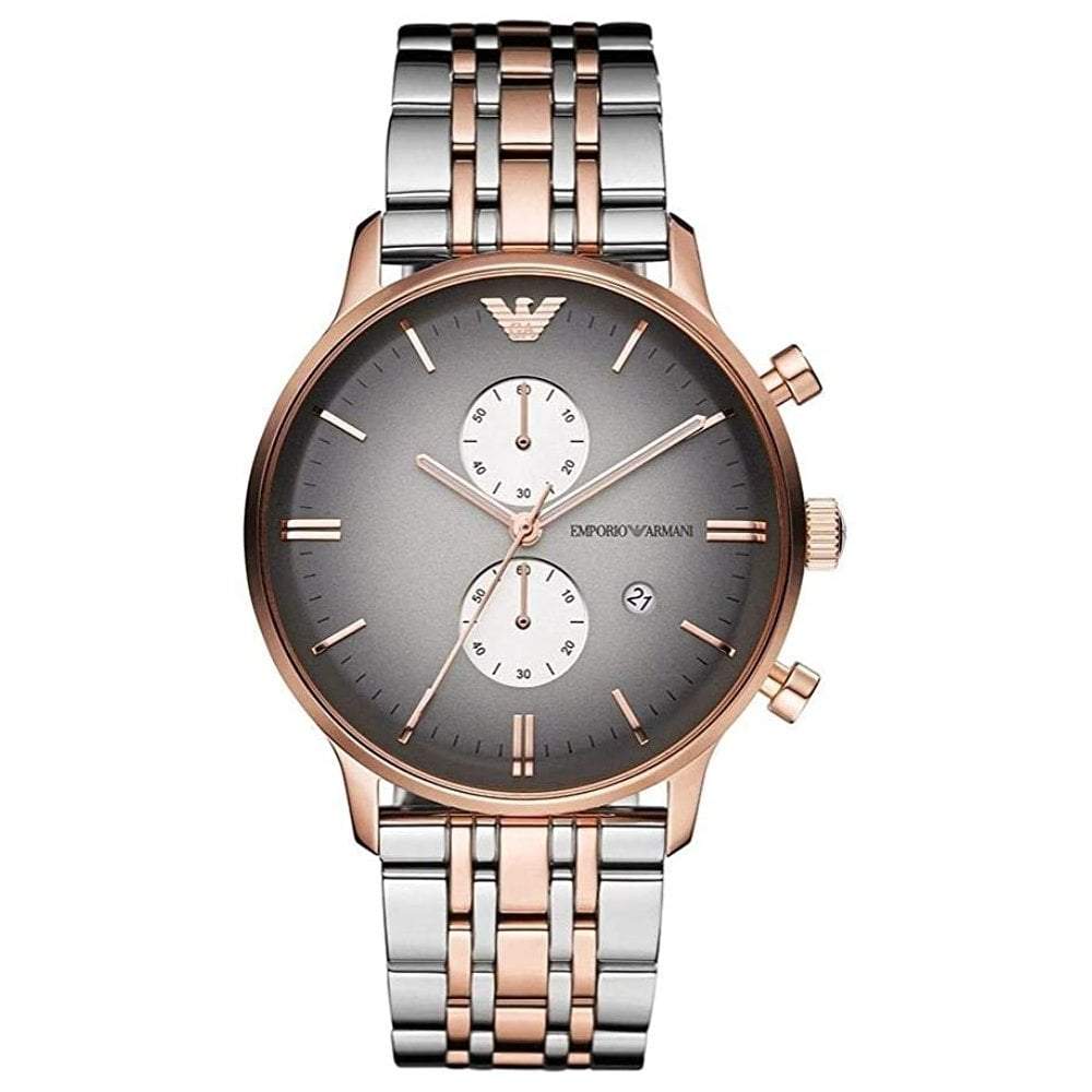 Emporio Armani Men's Gianni Chronograph Watch Two Tone AR1721 - Watches & Crystals