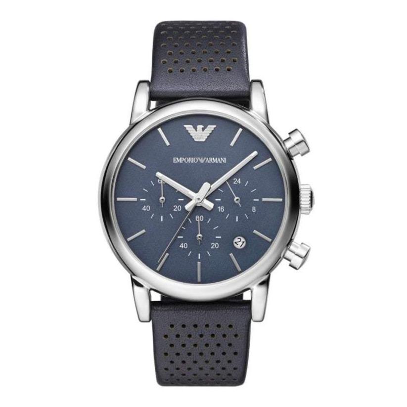 Emporio Armani Men's Luigi Chronograph Watch Blue AR1736 - Watches & Crystals