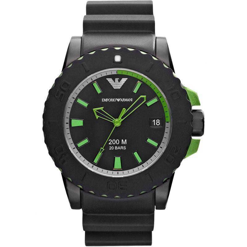 Emporio Armani Men's Sportivo Watch Black AR6102 - Watches & Crystals