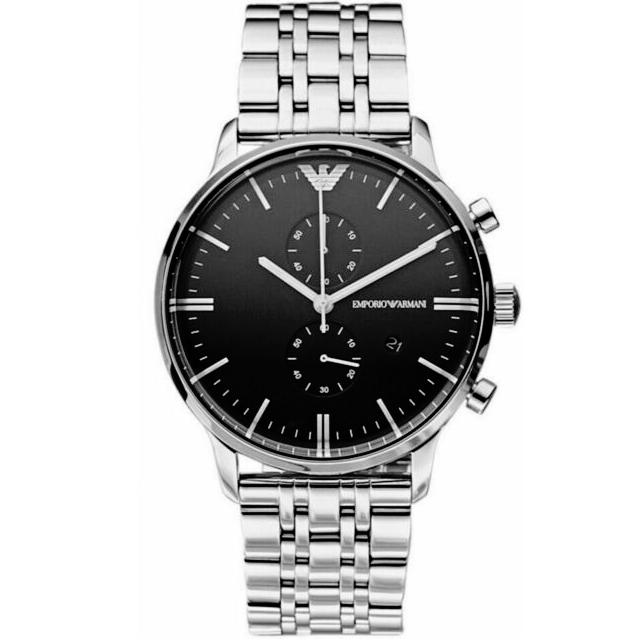 Emporio Armani Silver Men's Chronograph Watch AR80009 - Watches & Crystals