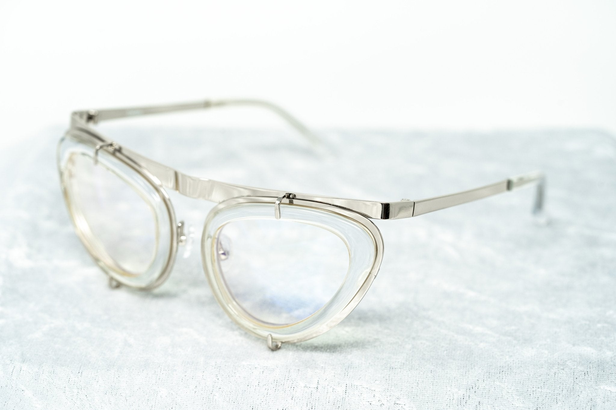 Erdem Sunglasses Cat Eye Clear and Silver-GR8 Sunglasses