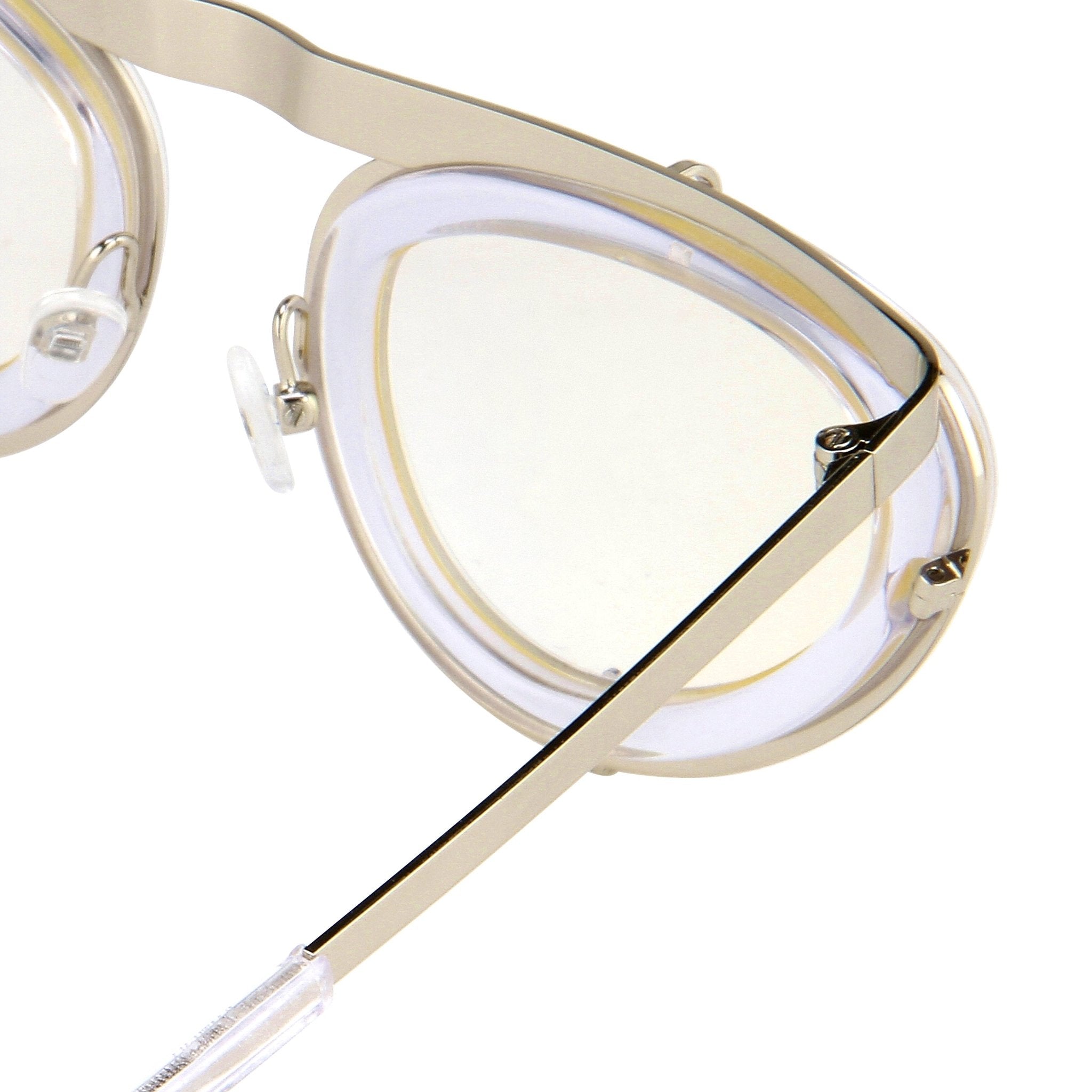 Erdem Sunglasses Cat Eye Clear and Silver-GR8 Sunglasses