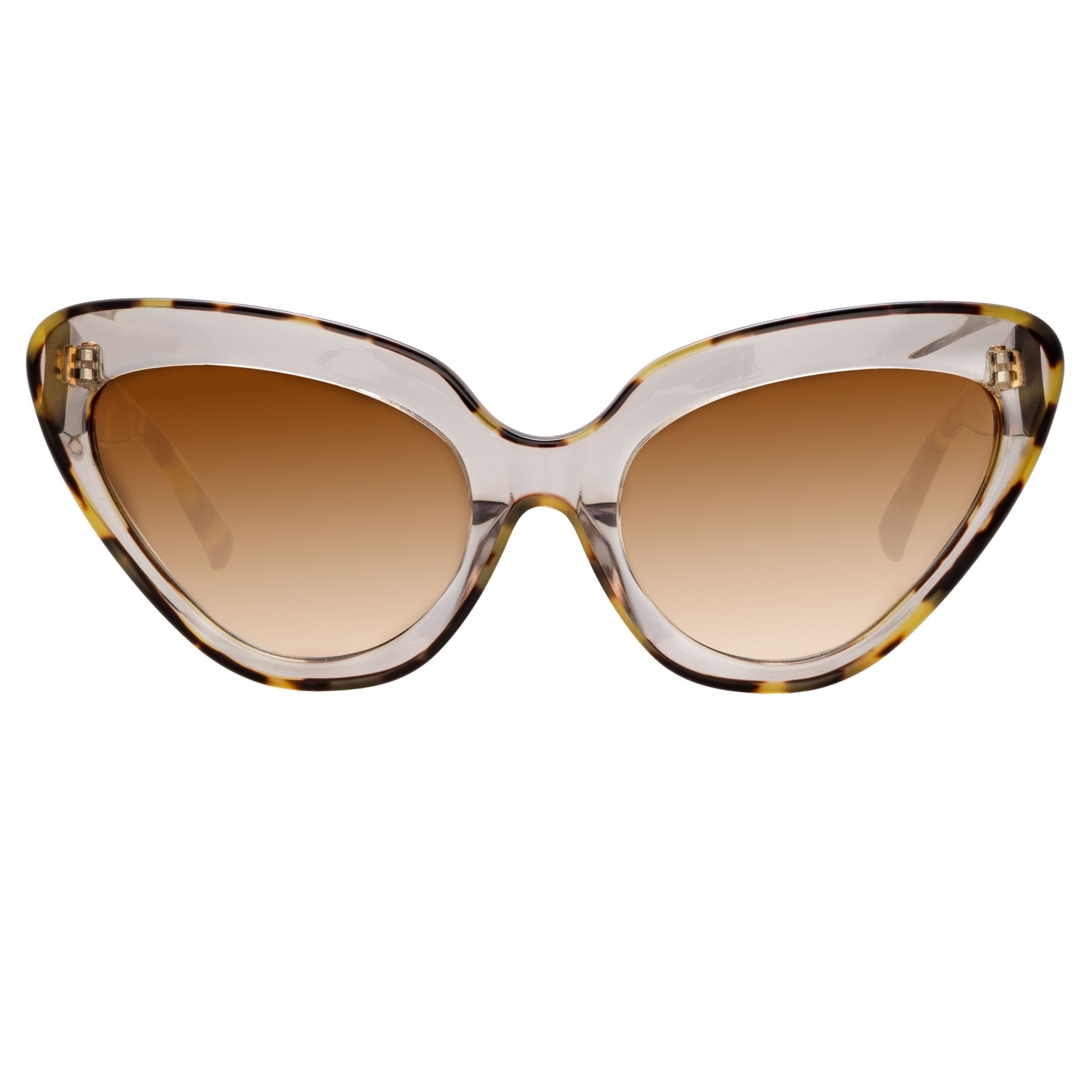 Erdem Ladies Sunglasses Cat Eye Tortoiseshell and Brown EDM29C1SUN-GR8 Sunglasses