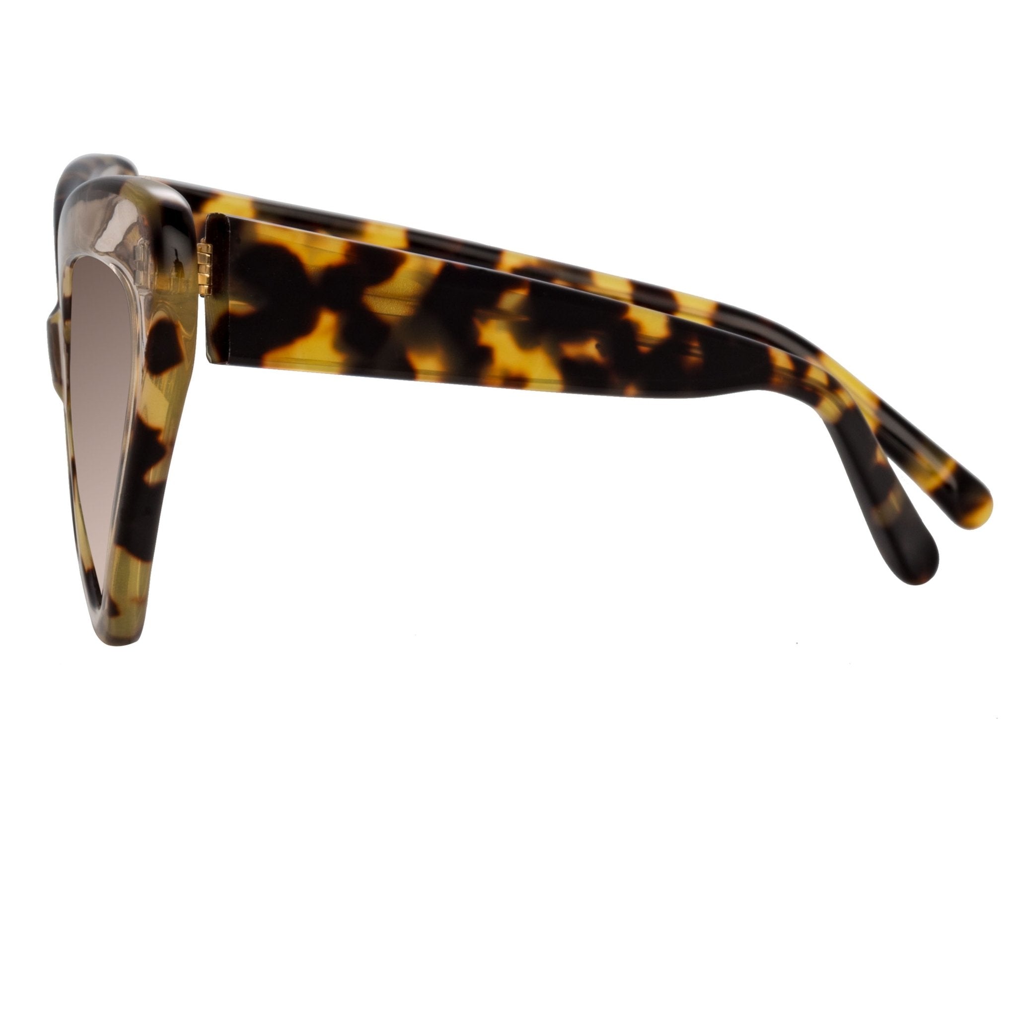 Erdem Ladies Sunglasses Cat Eye Tortoiseshell and Brown EDM29C1SUN-GR8 Sunglasses