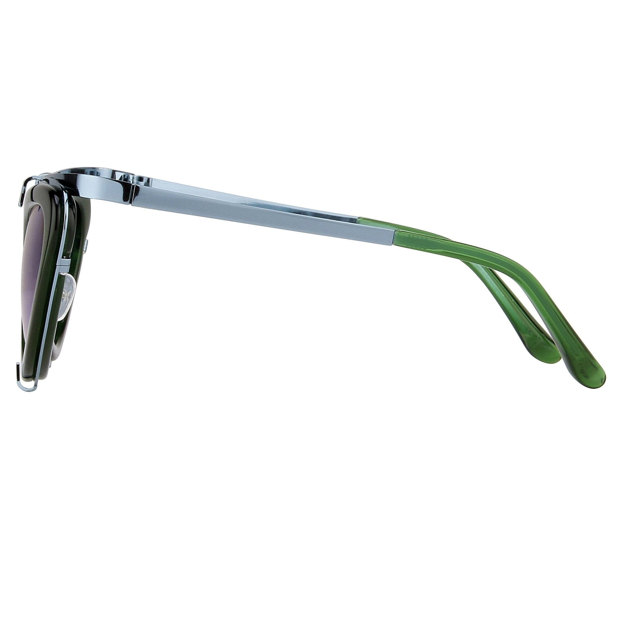 Erdem Sunglasses Cat Eye Green and Blue-GR8 Sunglasses