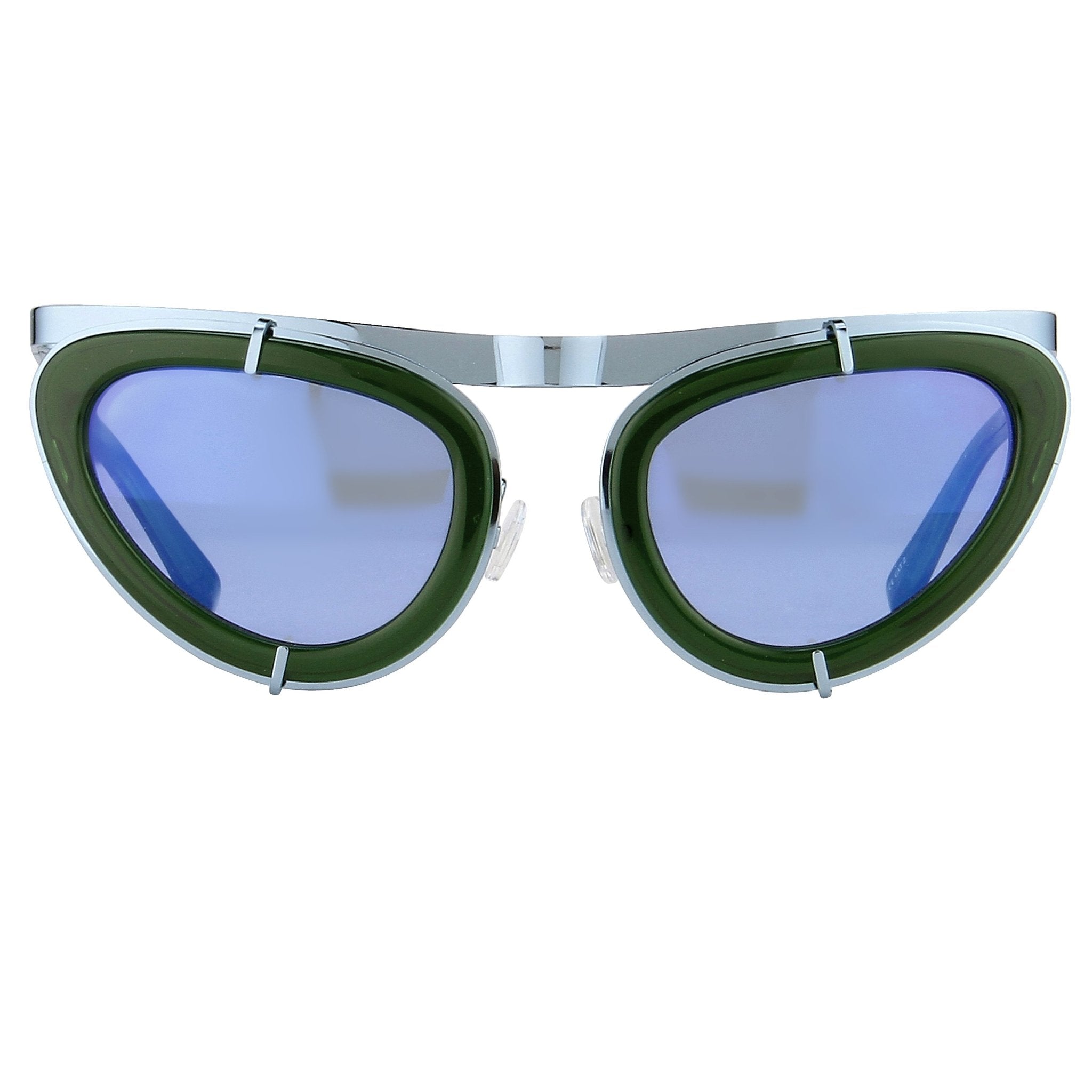 Erdem Sunglasses Cat Eye Green and Blue-GR8 Sunglasses