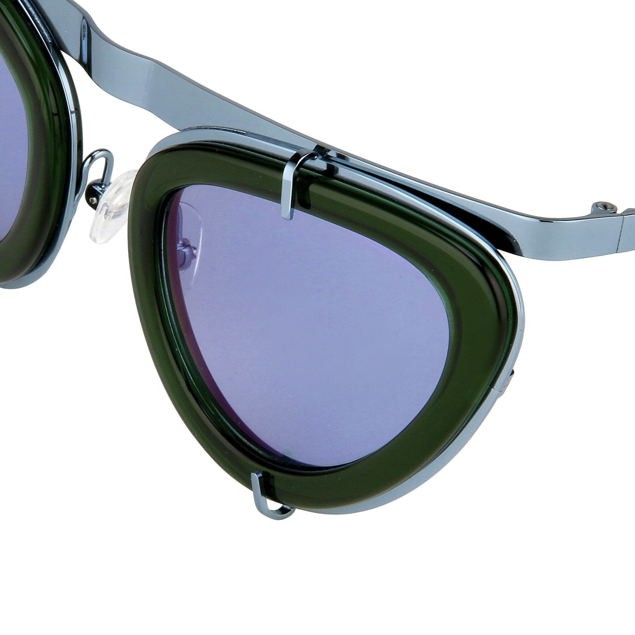 Erdem Sunglasses Cat Eye Green and Blue-GR8 Sunglasses