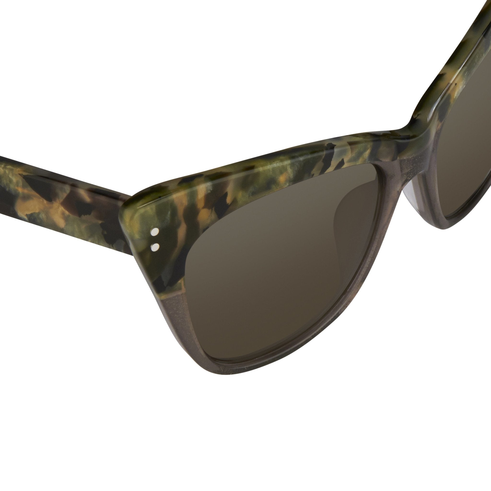 Erdem Ladies Sunglasses Cat Eye Marble and Grey EDM22C3SUN-GR8 Sunglasses