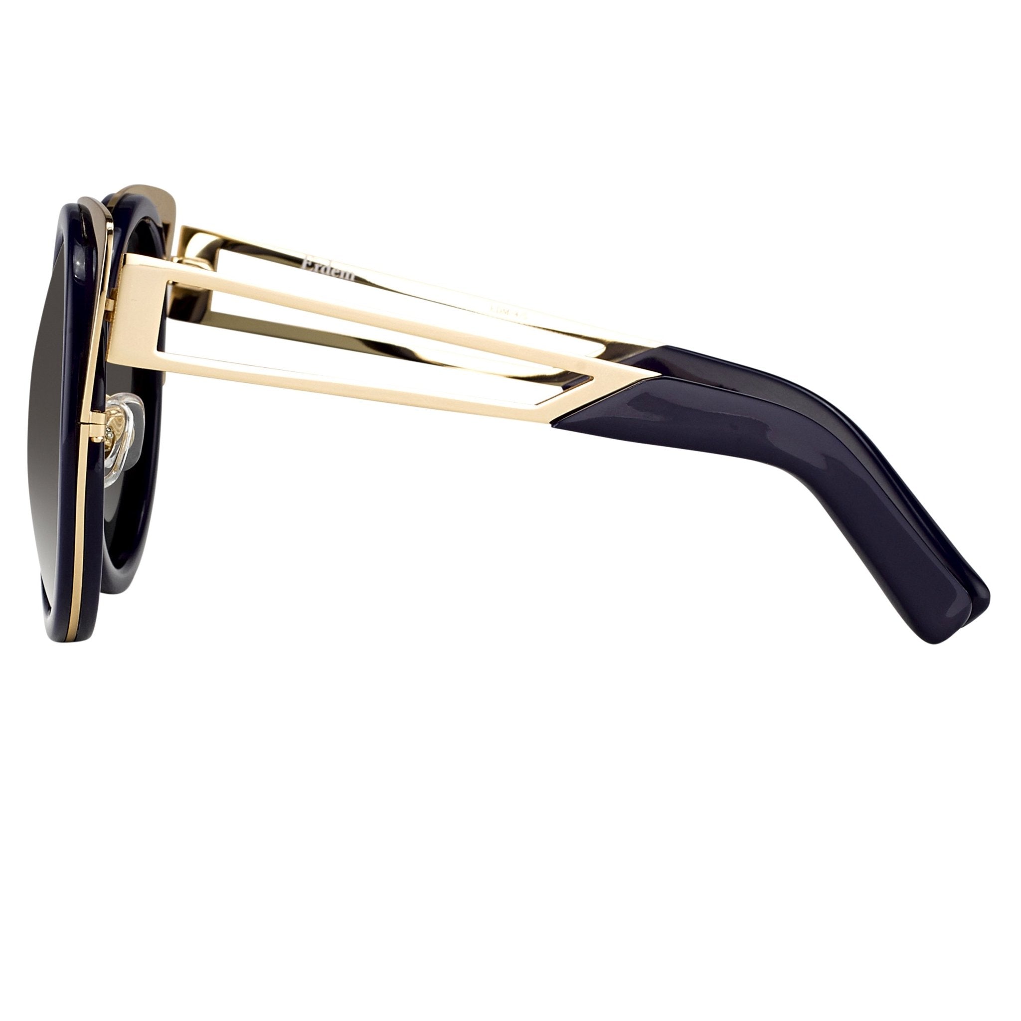 Erdem Ladies Sunglasses Cat Eye Navy and Grey EDM4C5SUN-GR8 Sunglasses