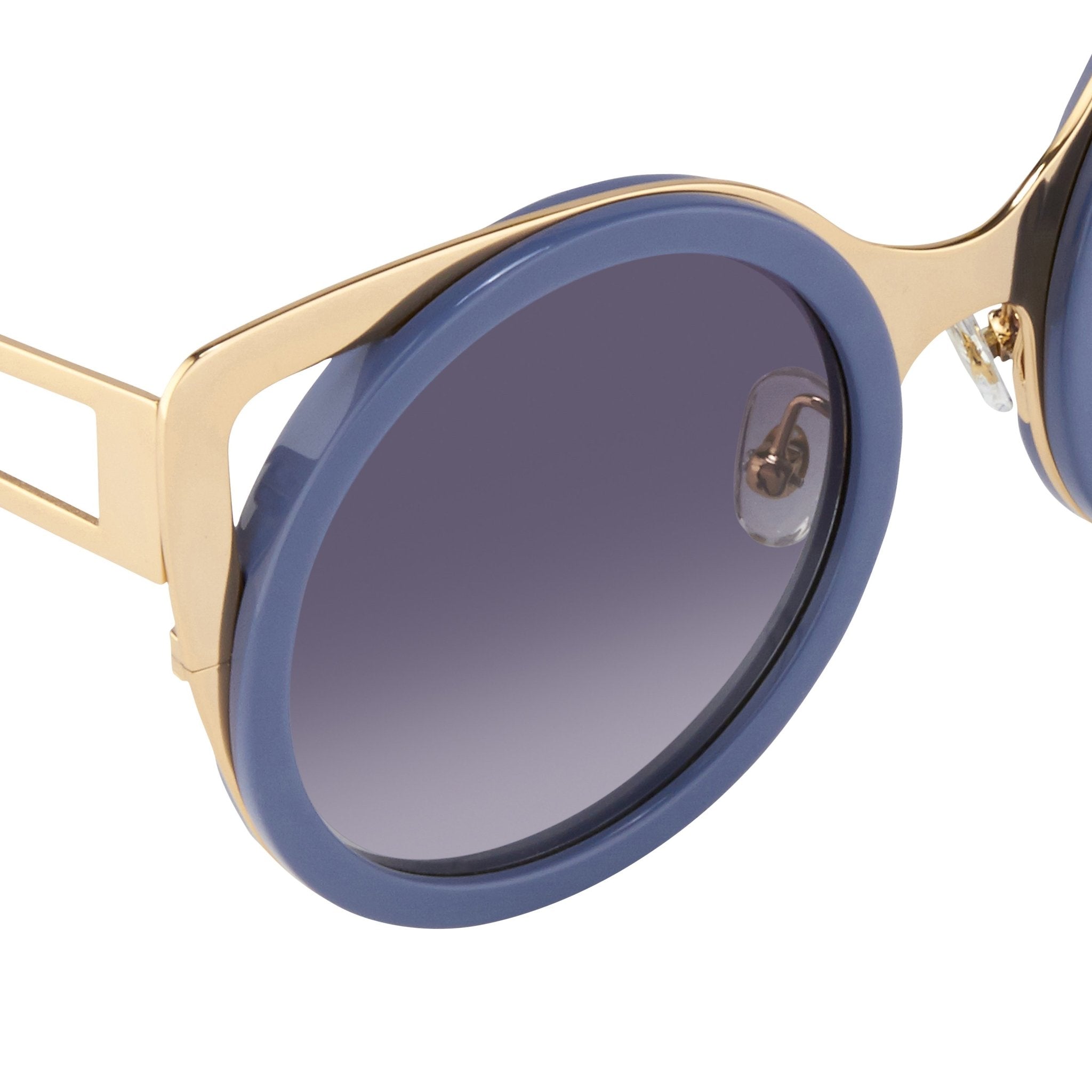 Erdem Sunglasses Cat Eye Slate Blue and Grey-GR8 Sunglasses