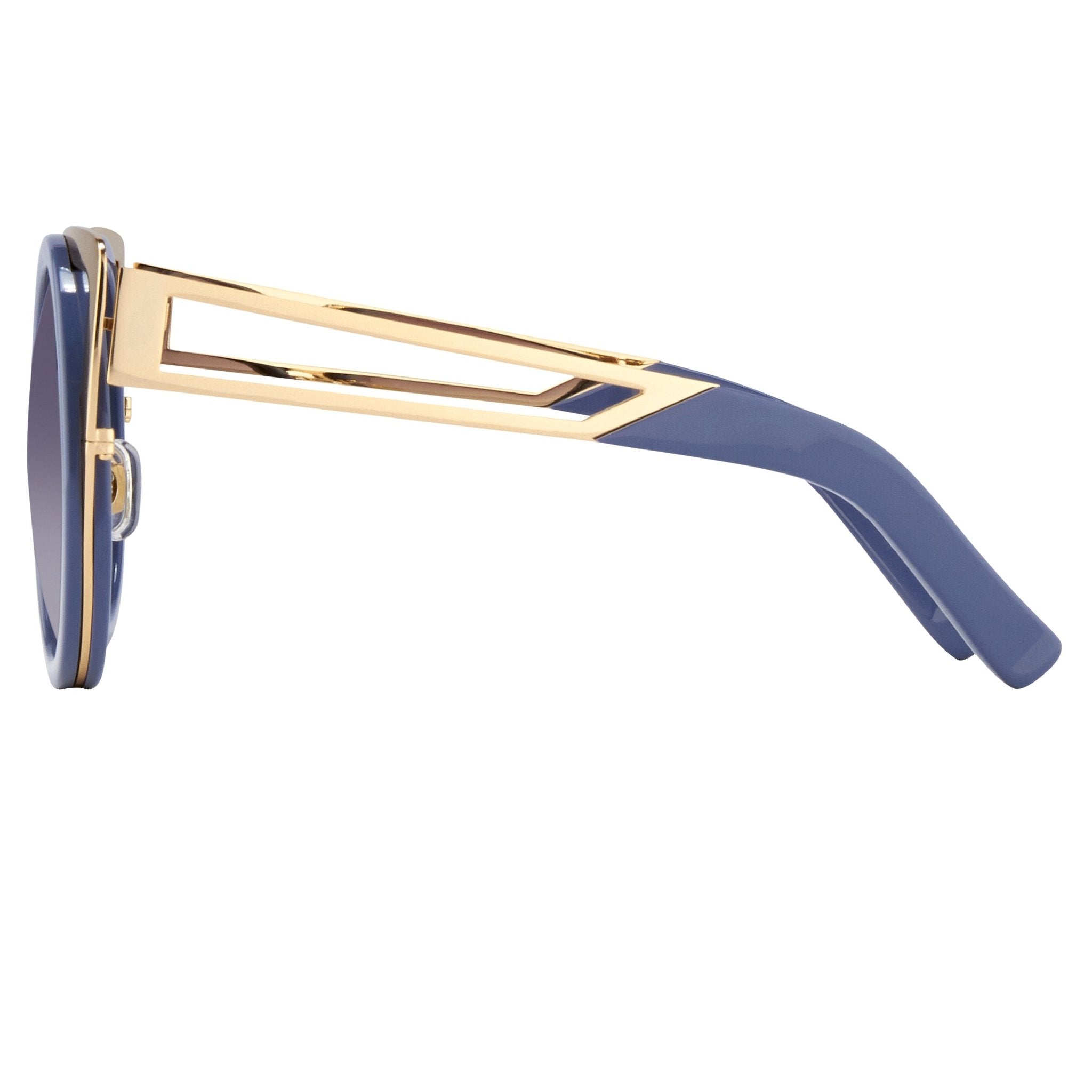 Erdem Sunglasses Cat Eye Slate Blue and Grey-GR8 Sunglasses