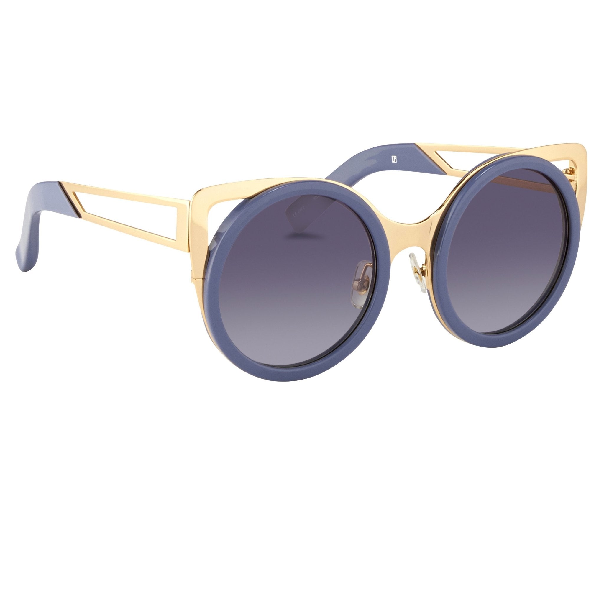 Erdem Sunglasses Cat Eye Slate Blue and Grey-GR8 Sunglasses