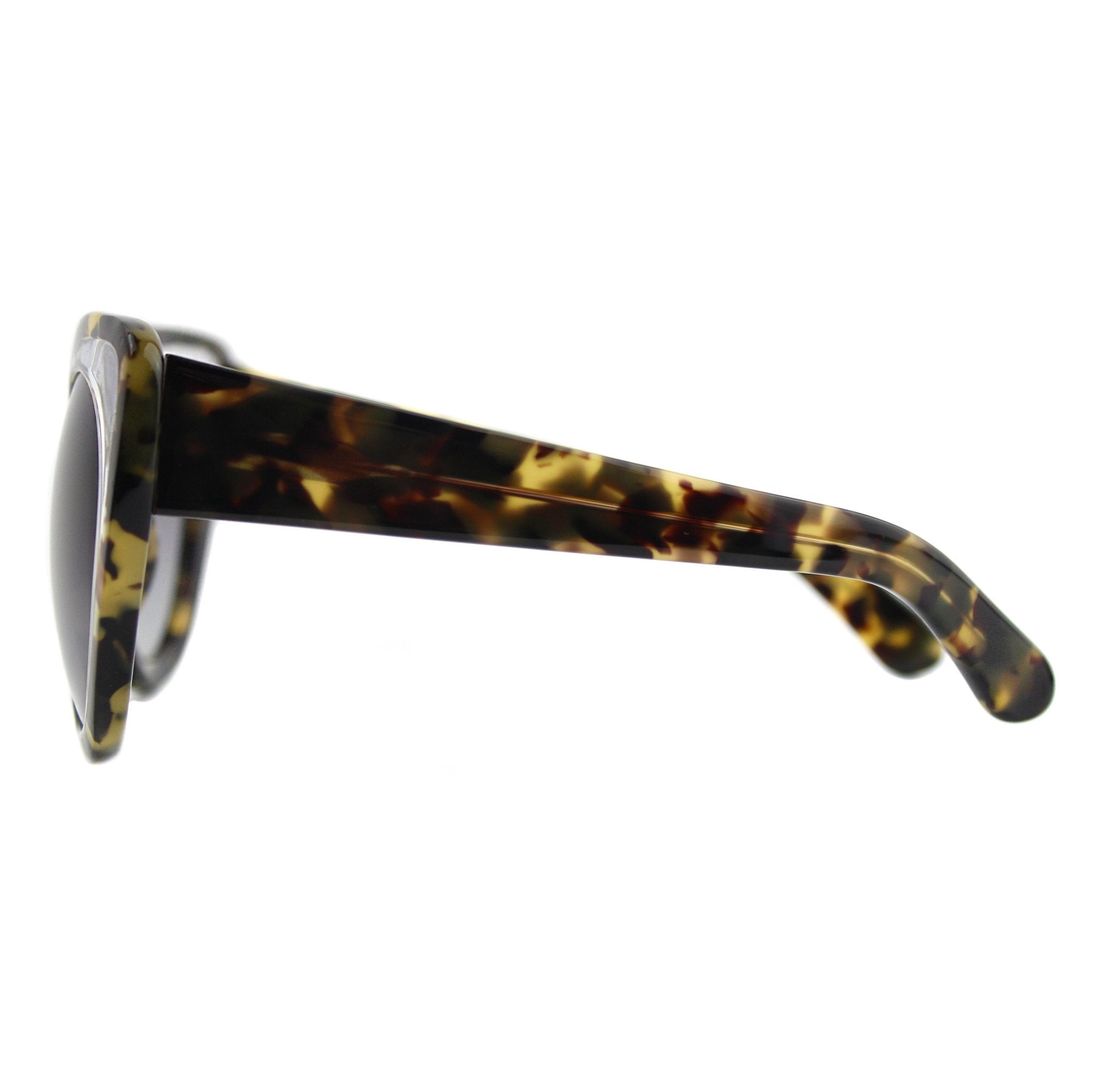 Erdem Ladies Sunglasses Cat Eye Clear Tortoise Shell and Grey EDM14C5SUN-GR8 Sunglasses