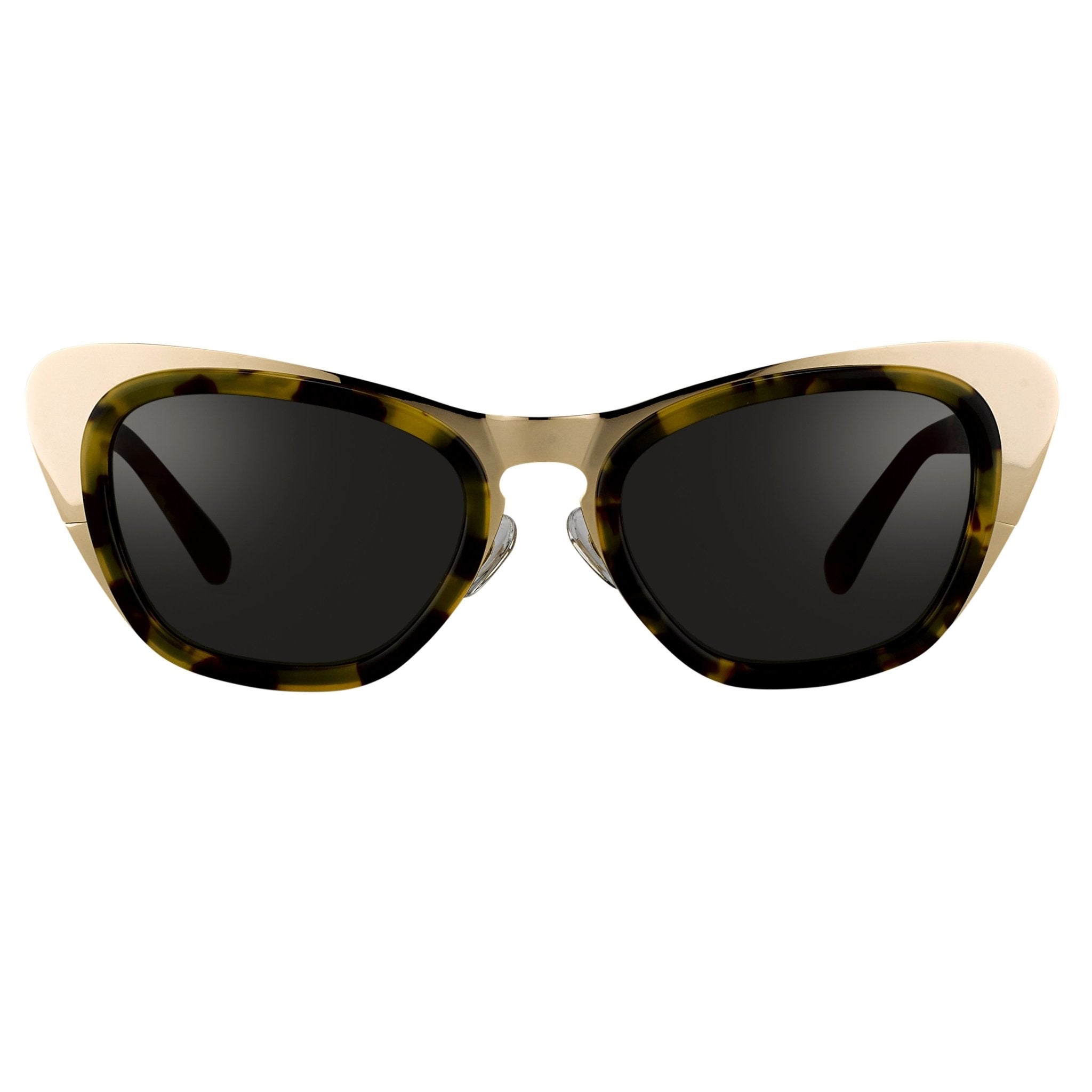 Erdem Ladies Sunglasses Cat Eye Gold Tortoise Shell and Grey EDM17C2SUN-GR8 Sunglasses