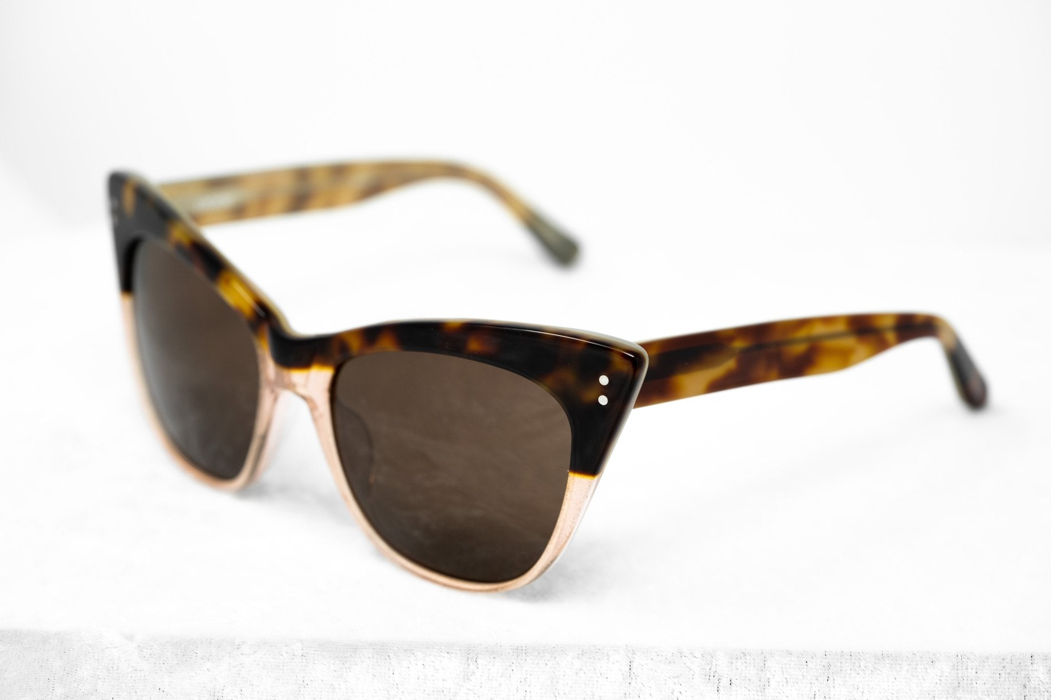 Erdem Women Sunglasses Cat Eye Tortoise Shell Rose Glitter with Brown Lenses Category 3 EDM22C1SUN - Watches & Crystals