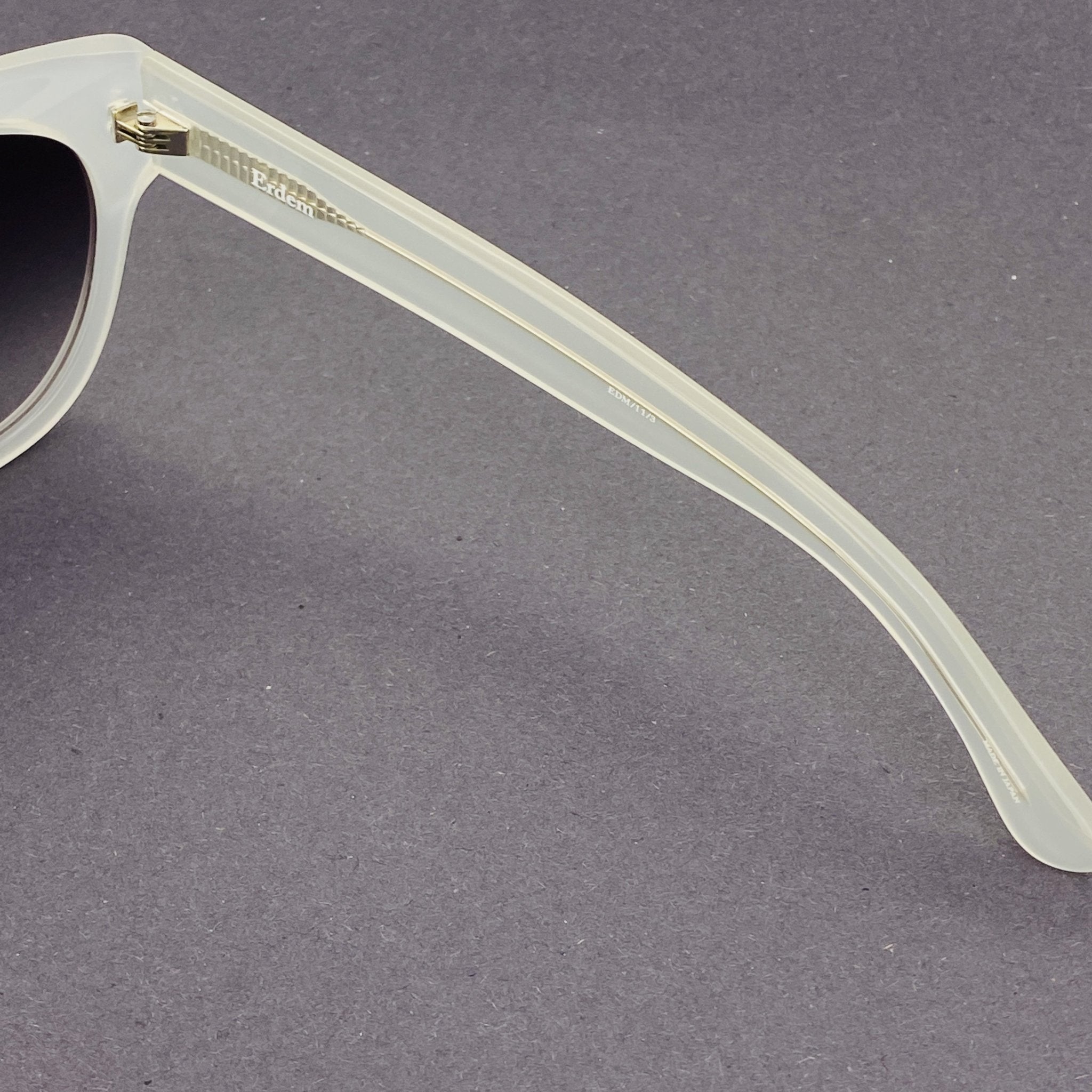 Erdem Sunglasses D-Frame White and Grey-GR8 Sunglasses