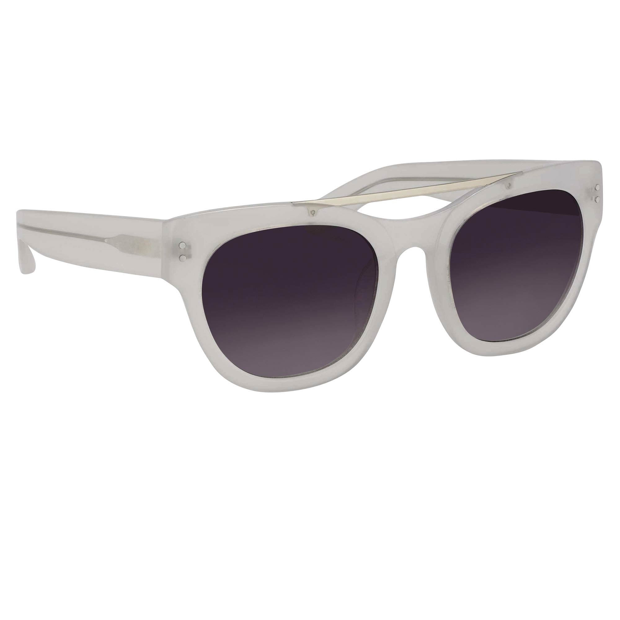 Erdem Sunglasses D-Frame White and Grey-GR8 Sunglasses