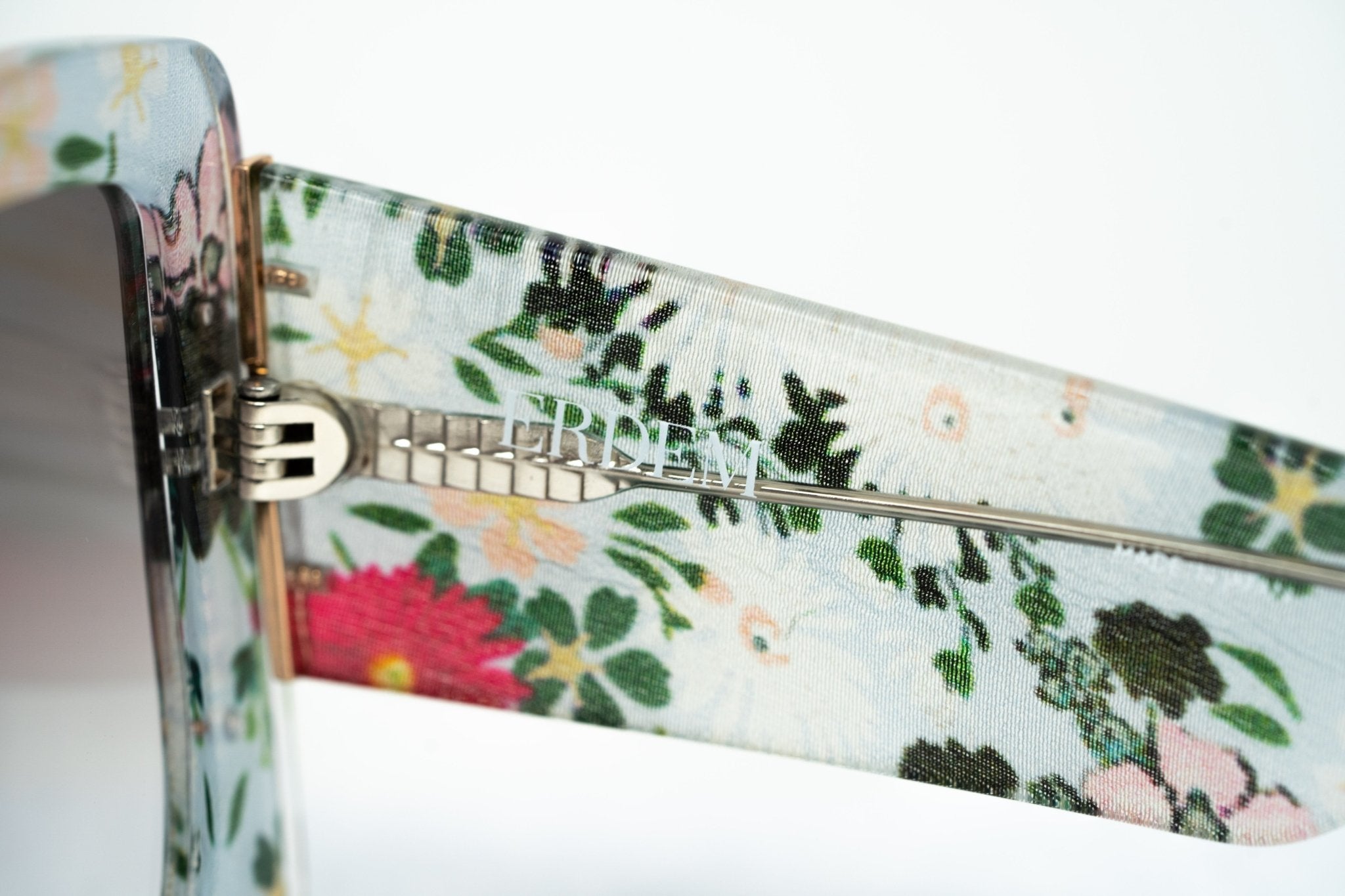 Erdem Sunglasses Oversized Floral and Grey-GR8 Sunglasses