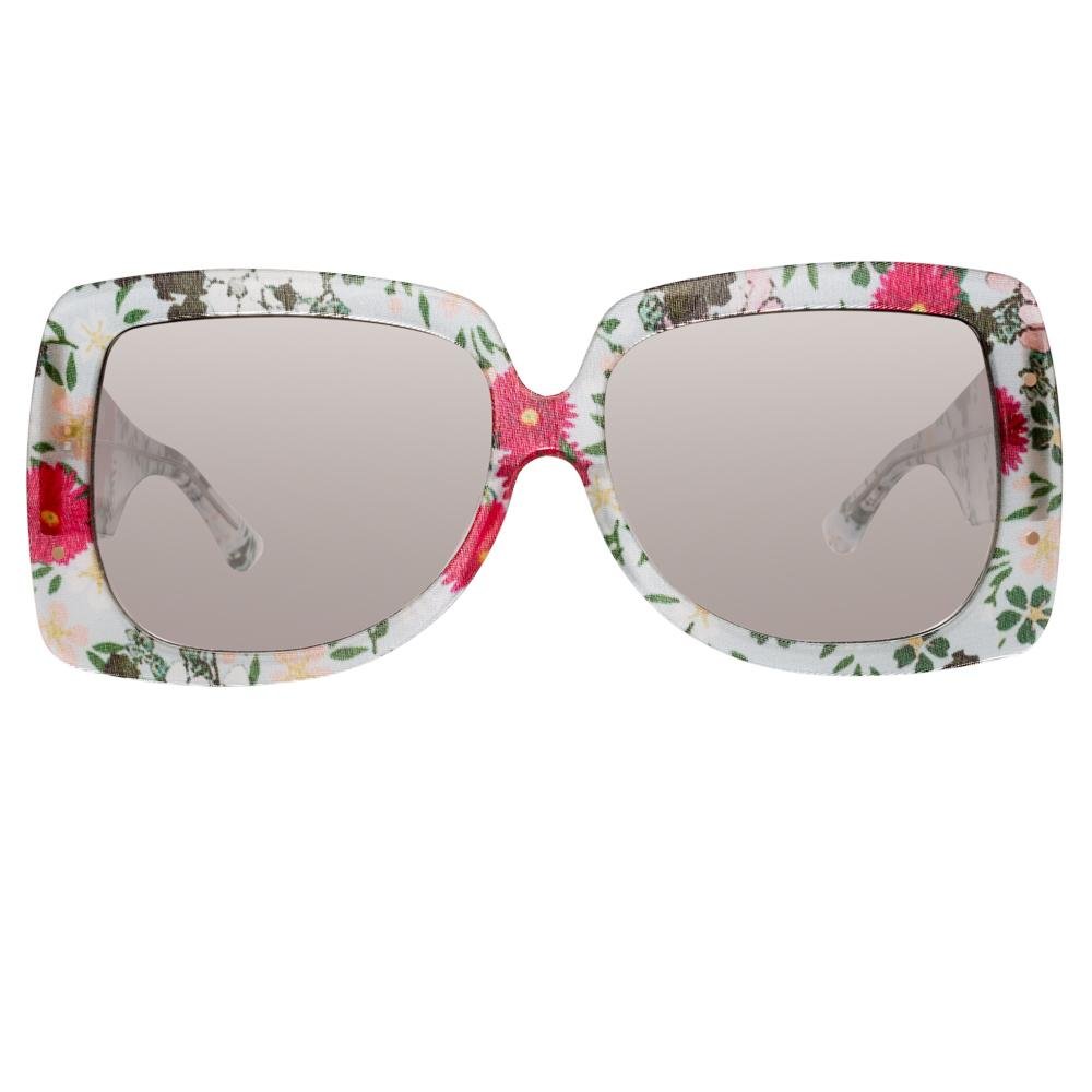 Erdem Sunglasses Oversized Floral and Grey-GR8 Sunglasses