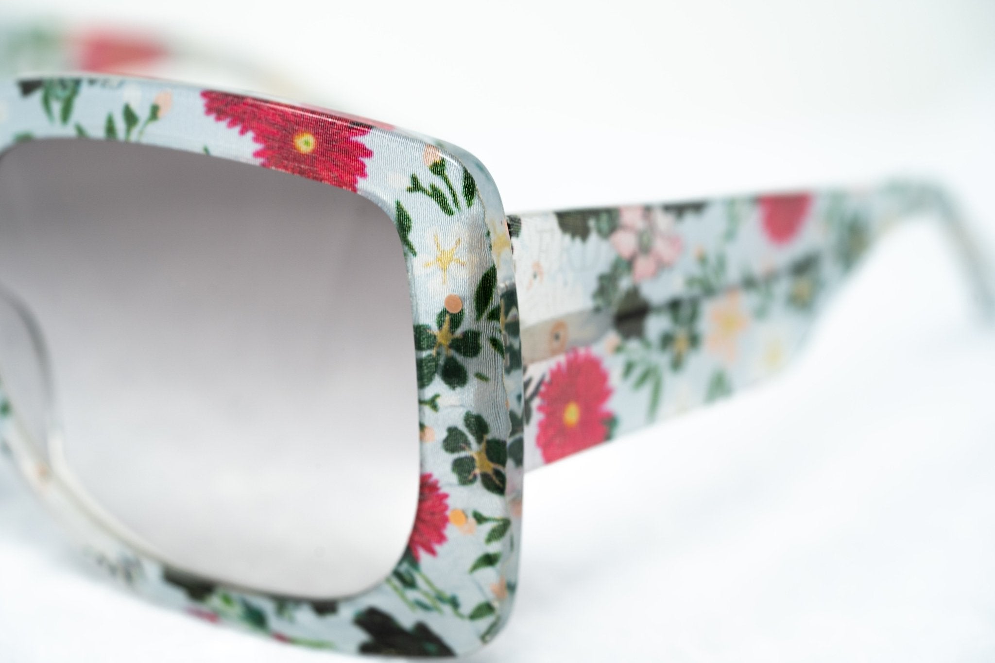 Erdem Sunglasses Oversized Floral and Grey-GR8 Sunglasses