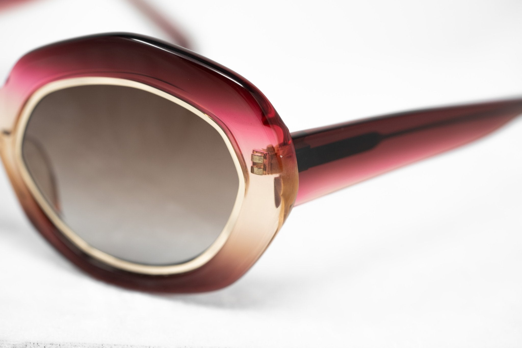 Erdem Ladies Sunglasses Oversized Purple Gold and Brown EDM33C1SUN-GR8 Sunglasses