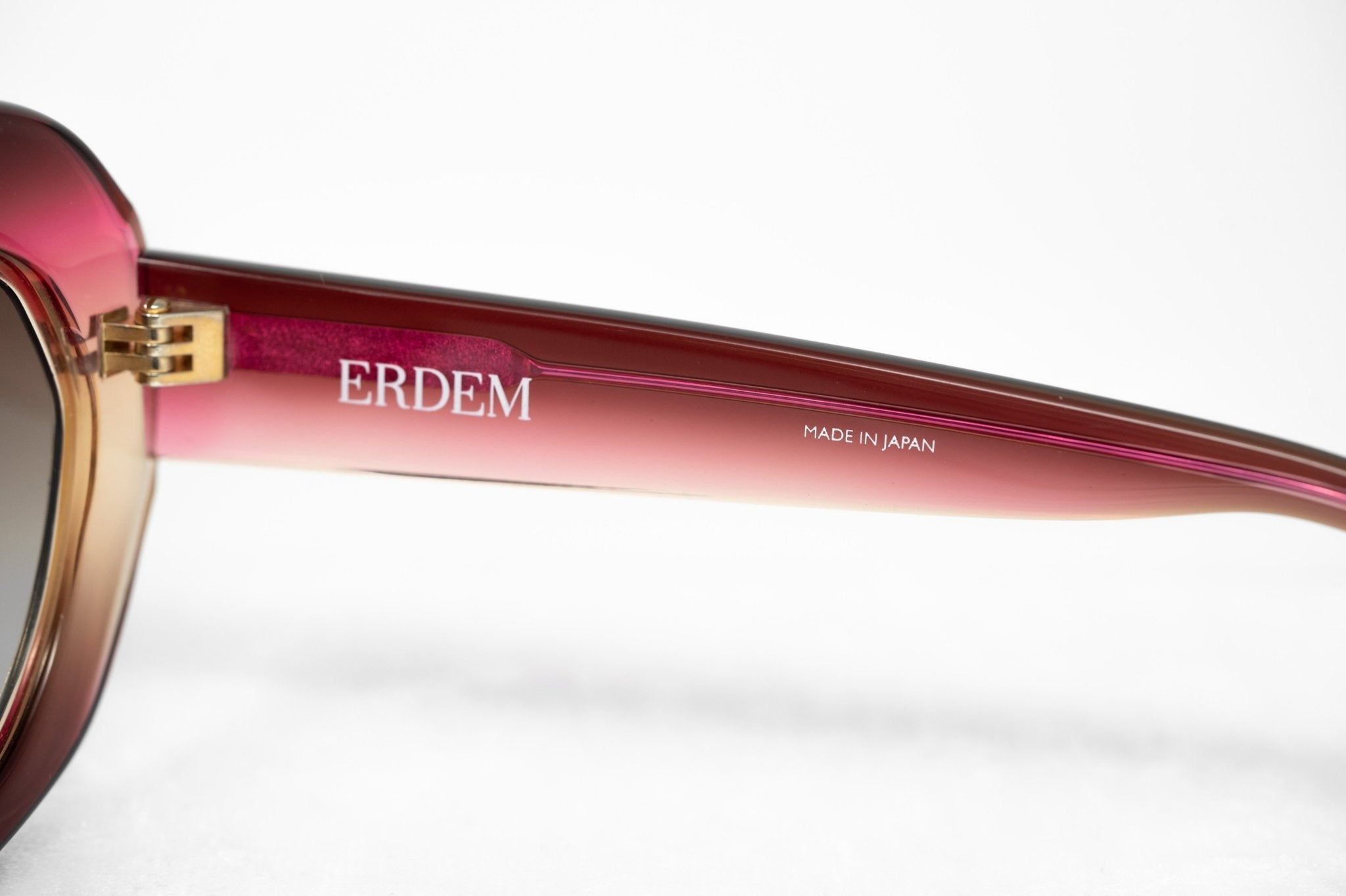 Erdem Ladies Sunglasses Oversized Purple Gold and Brown EDM33C1SUN-GR8 Sunglasses