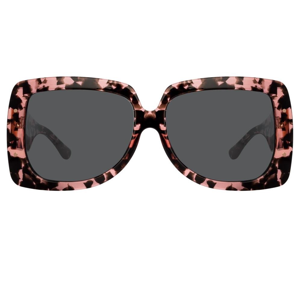 Erdem Sunglasses Oversized Pink Tortoise Shell and Grey-GR8 Sunglasses