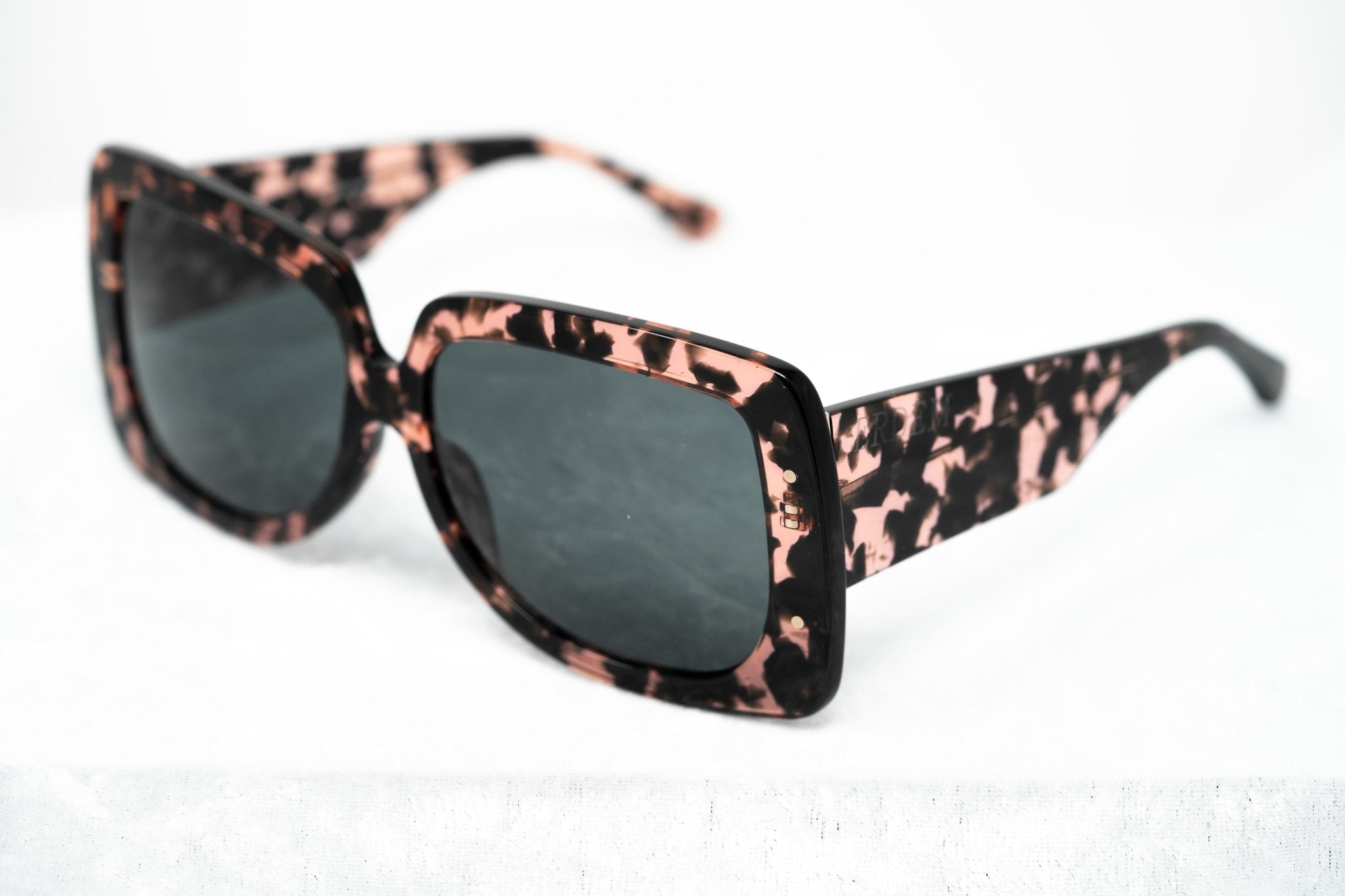 Erdem Sunglasses Oversized Pink Tortoise Shell and Grey-GR8 Sunglasses