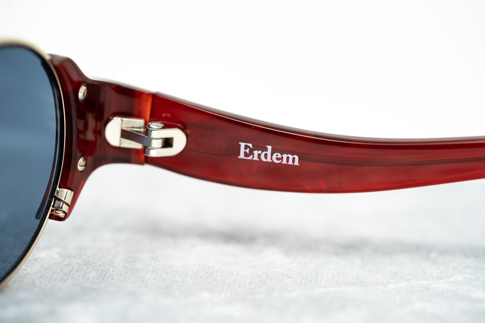 Erdem Sunglasses Red Marble and Blue EDM8C4SUN-GR8 Sunglasses