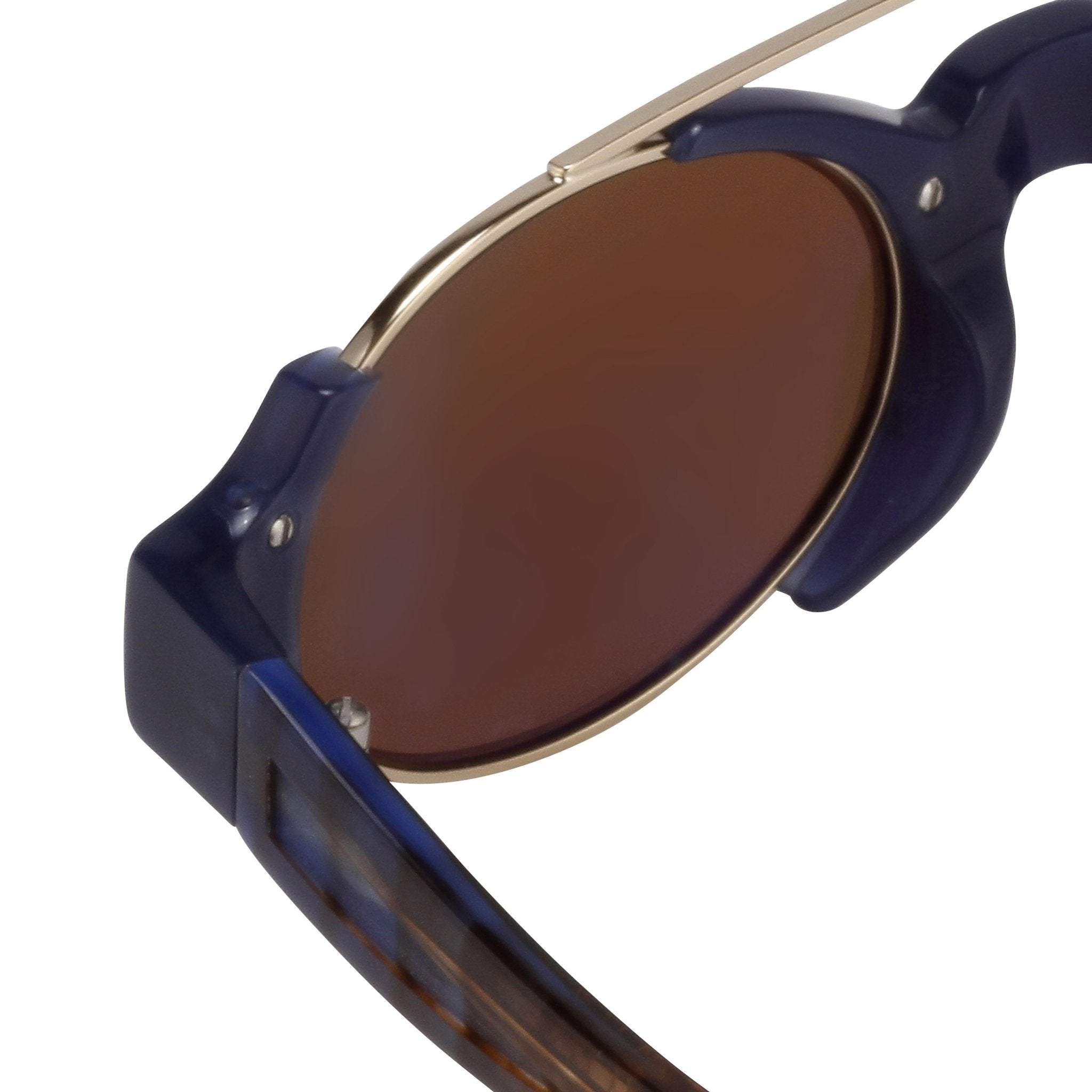 Erdem Women Sunglasses Royal Blue Light Gold with Brown Lenses EDM8C3SUN - Watches & Crystals