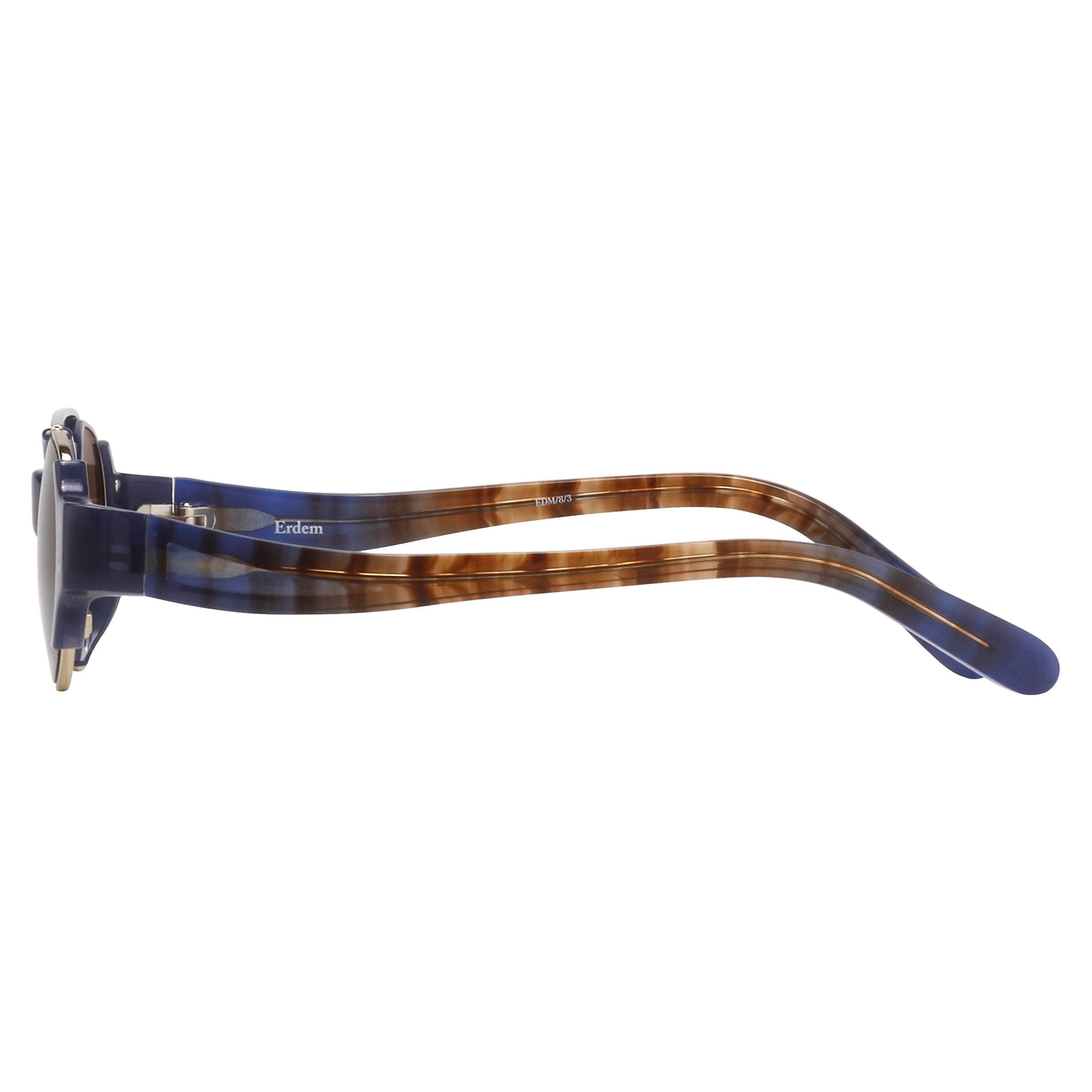 Erdem Sunglasses Royal Blue and Brown-GR8 Sunglasses