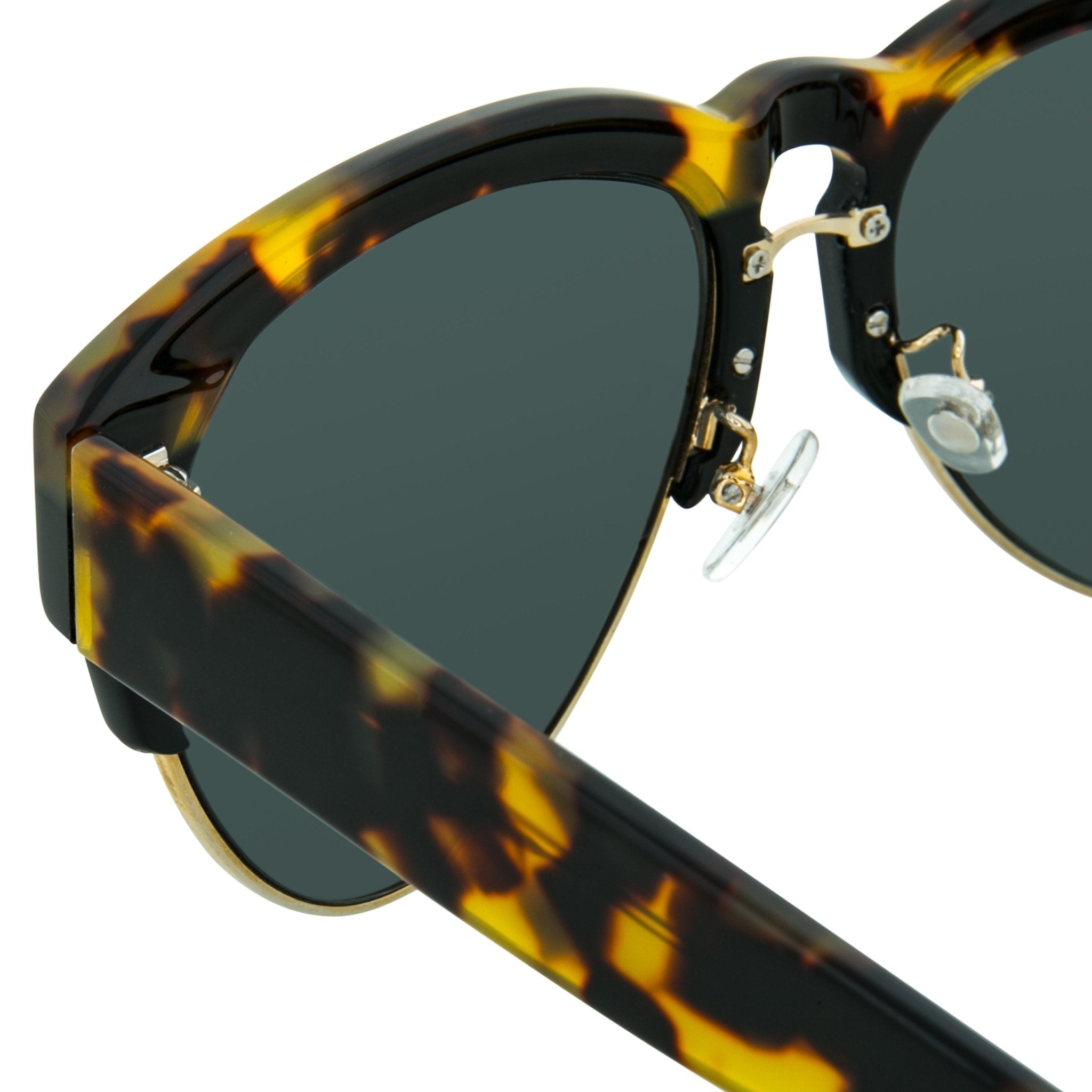 Erdem Sunglasses Black Gold Tortoise Shell and Grey-GR8 Sunglasses