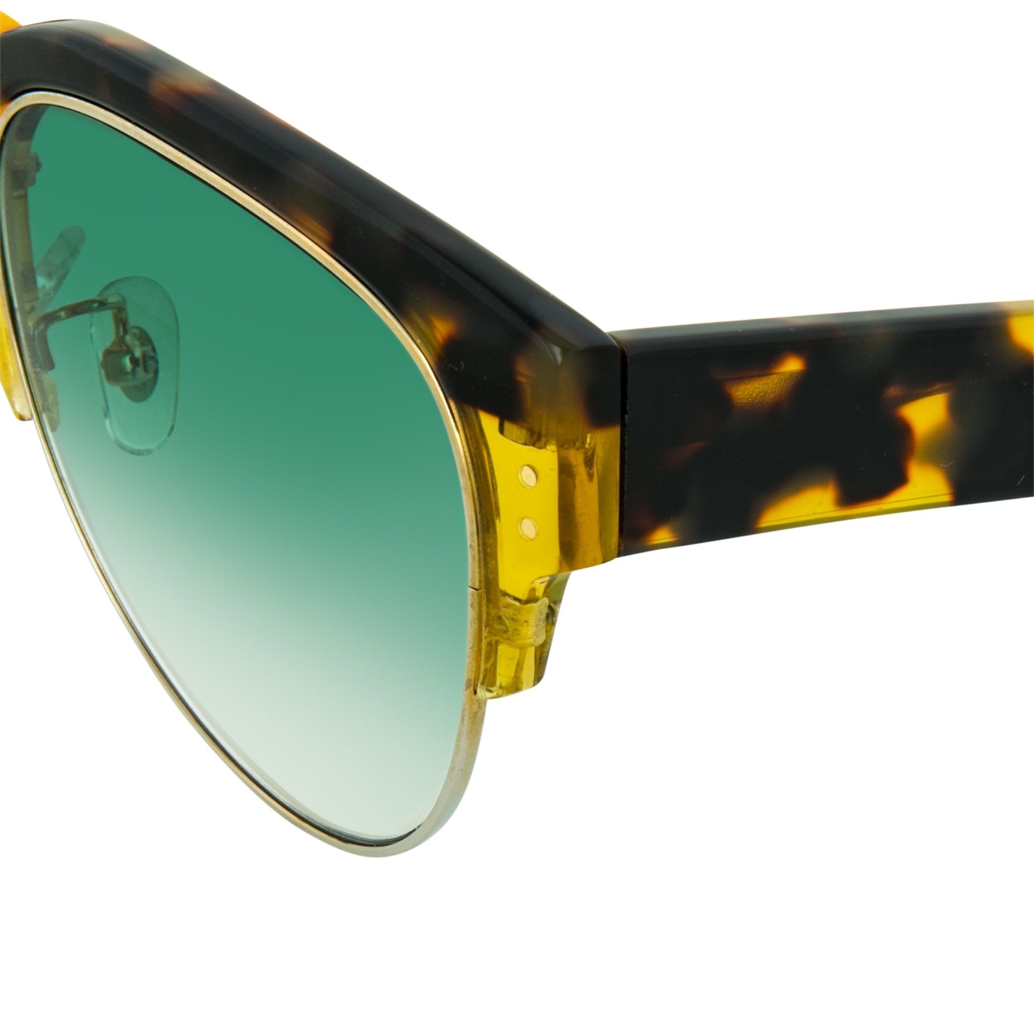 Erdem Sunglasses Gold Tortoise Shell and Green-GR8 Sunglasses