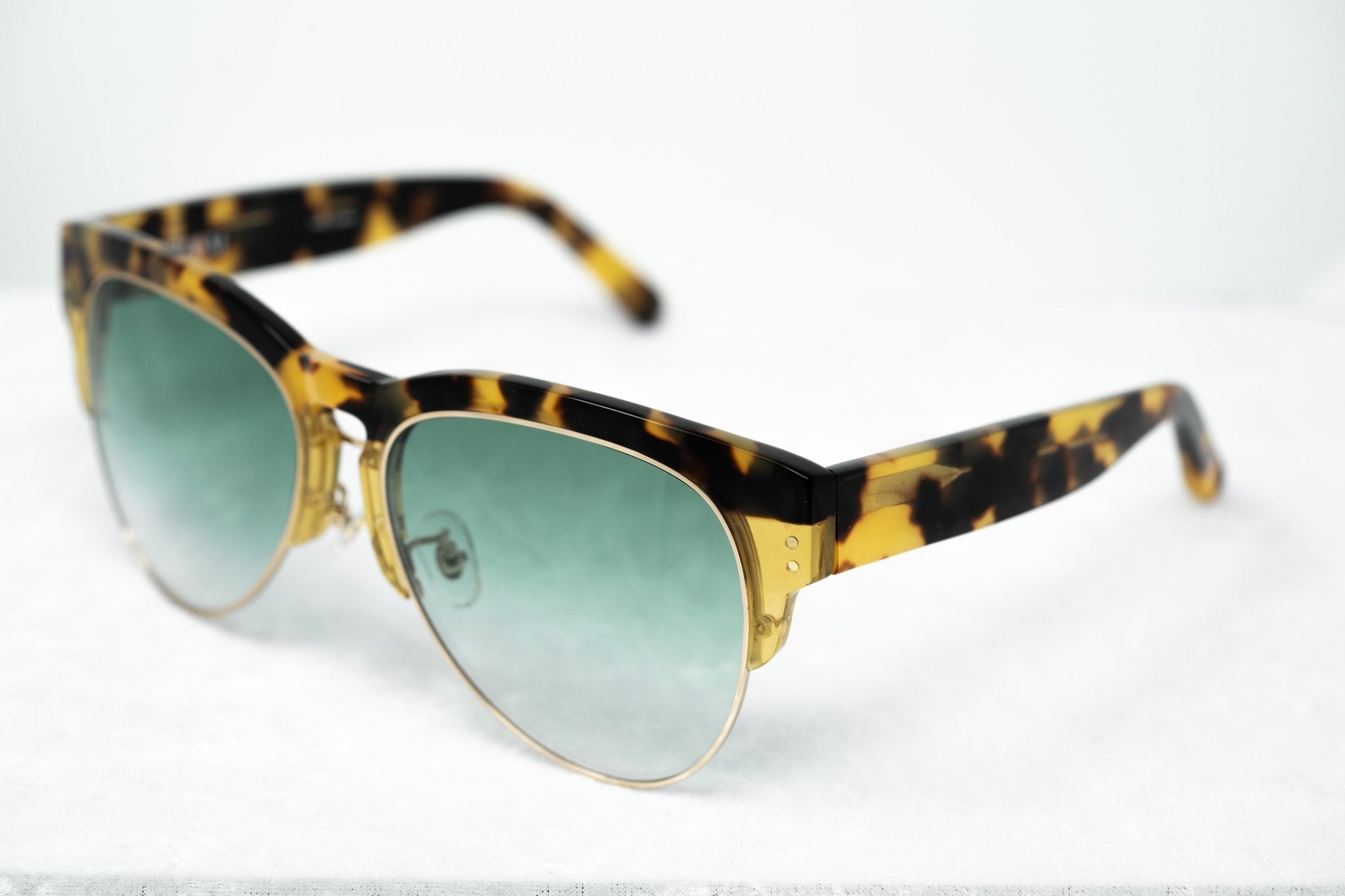 Erdem Sunglasses Gold Tortoise Shell and Green-GR8 Sunglasses