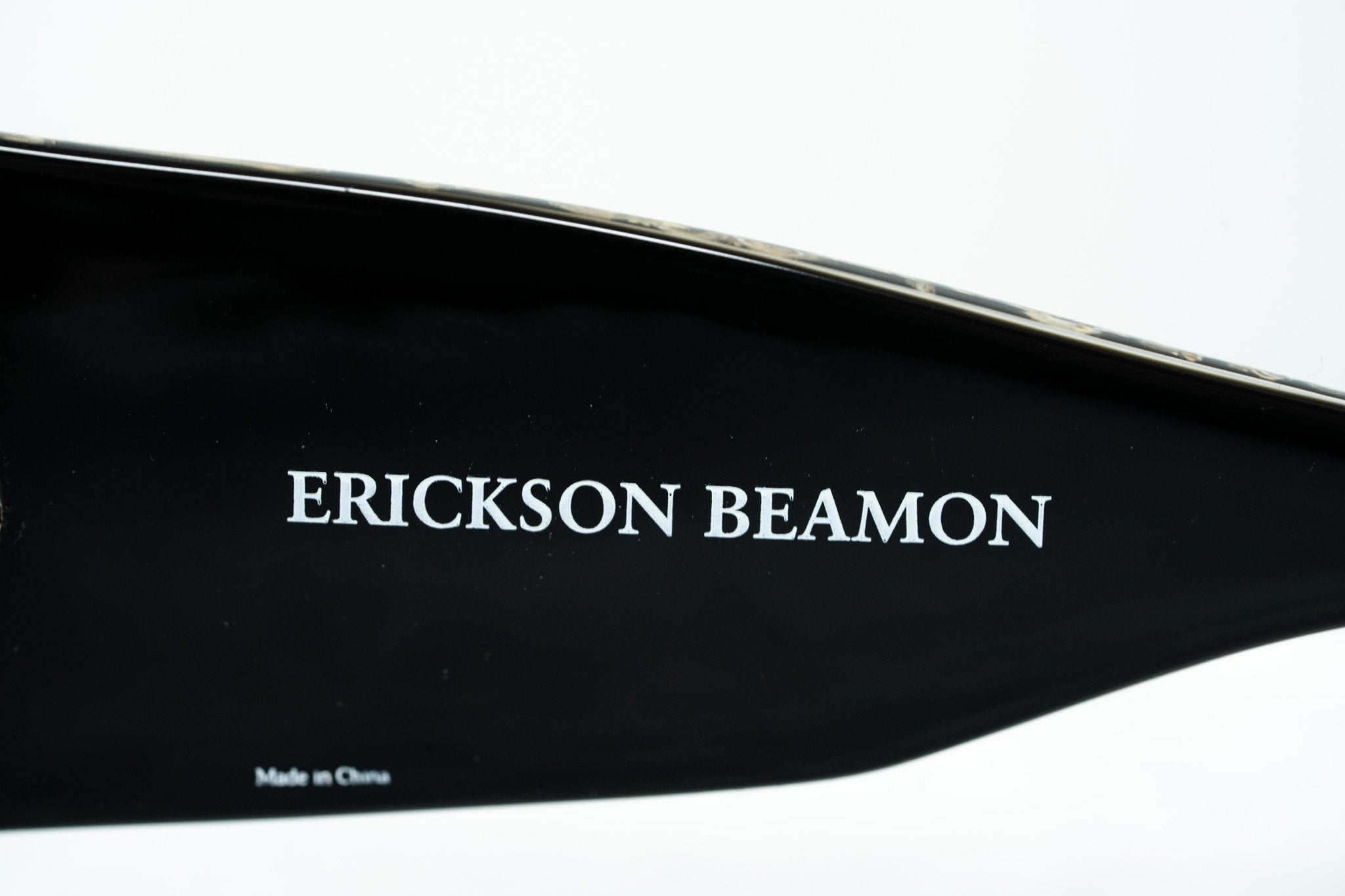 Erickson Beamon Ladies Sunglasses Oversized Black and Dark Grey 8EB2C1BLACK-GR8 Sunglasses