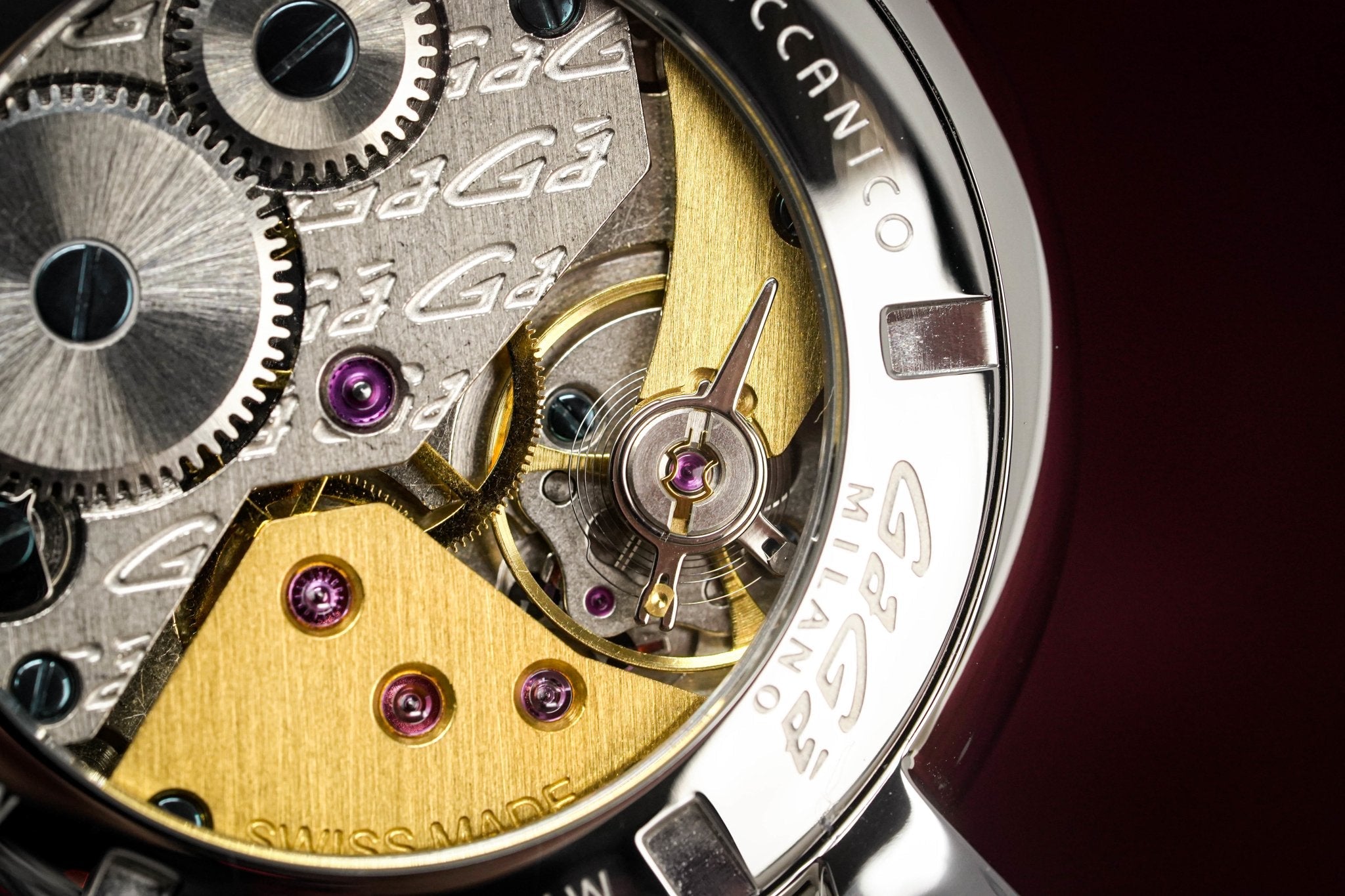 GaGà Milano Watch Hand Winding Manuale 48MM White Rose Gold-GR8 Sunglasses