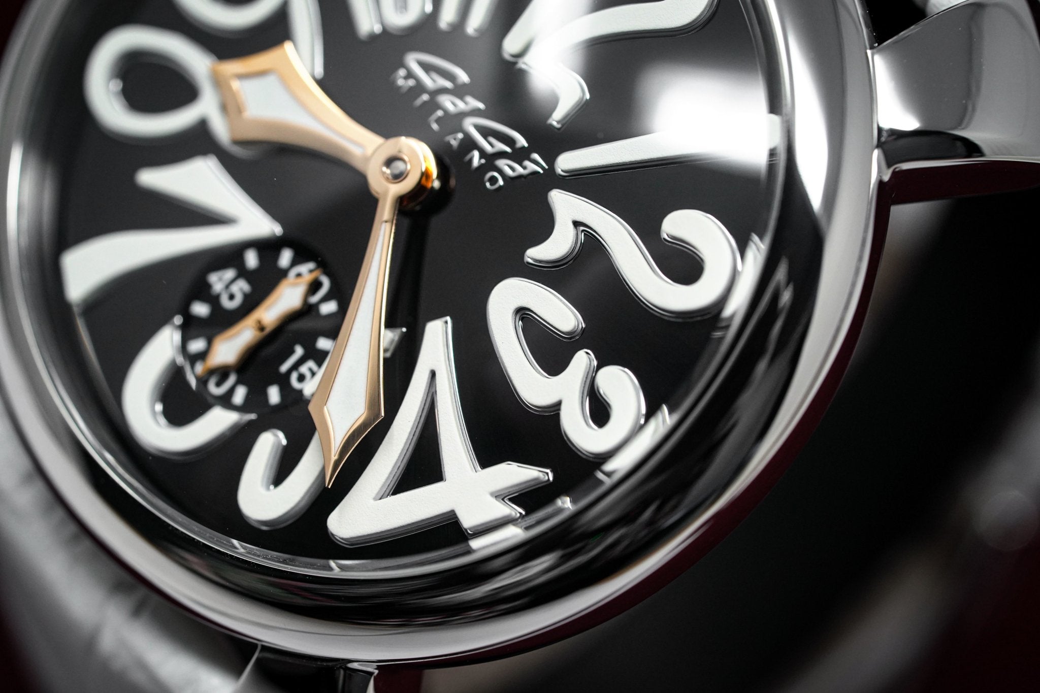 GaGà Milano Watch Hand Winding Manuale 48MM White Rose Gold-GR8 Sunglasses