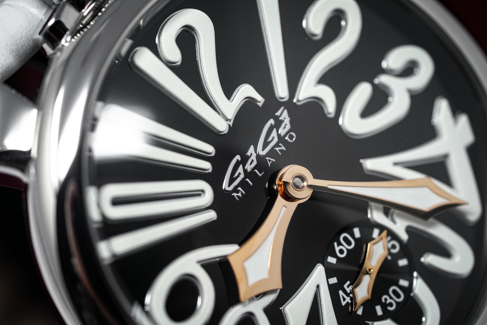 GaGà Milano Watch Hand Winding Manuale 48MM White Rose Gold-GR8 Sunglasses