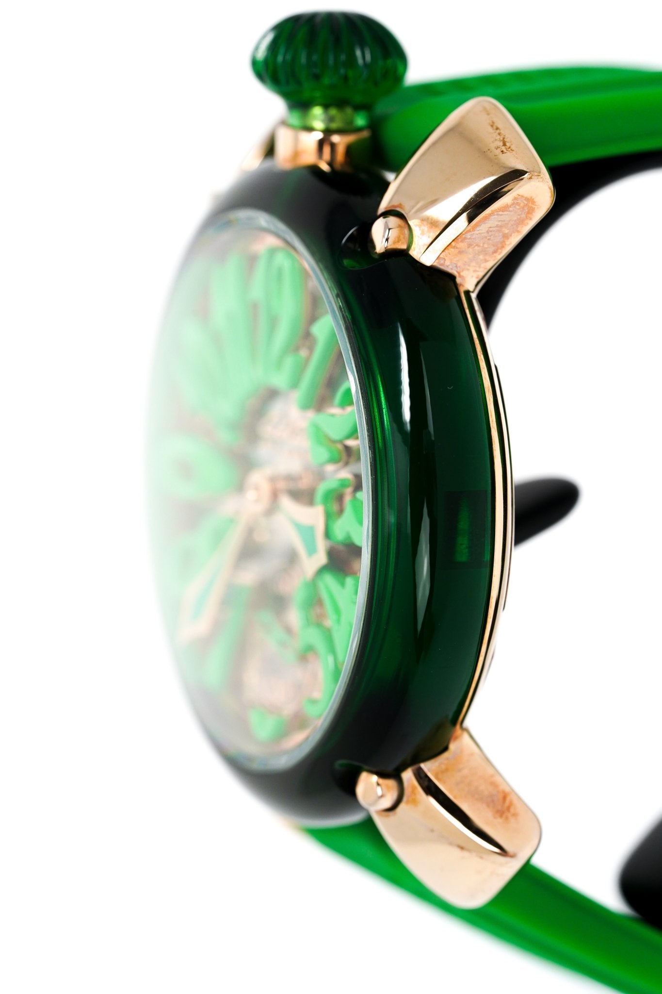 Gagà Milano Watch Manuale 48mm Crystal Green 6091.01