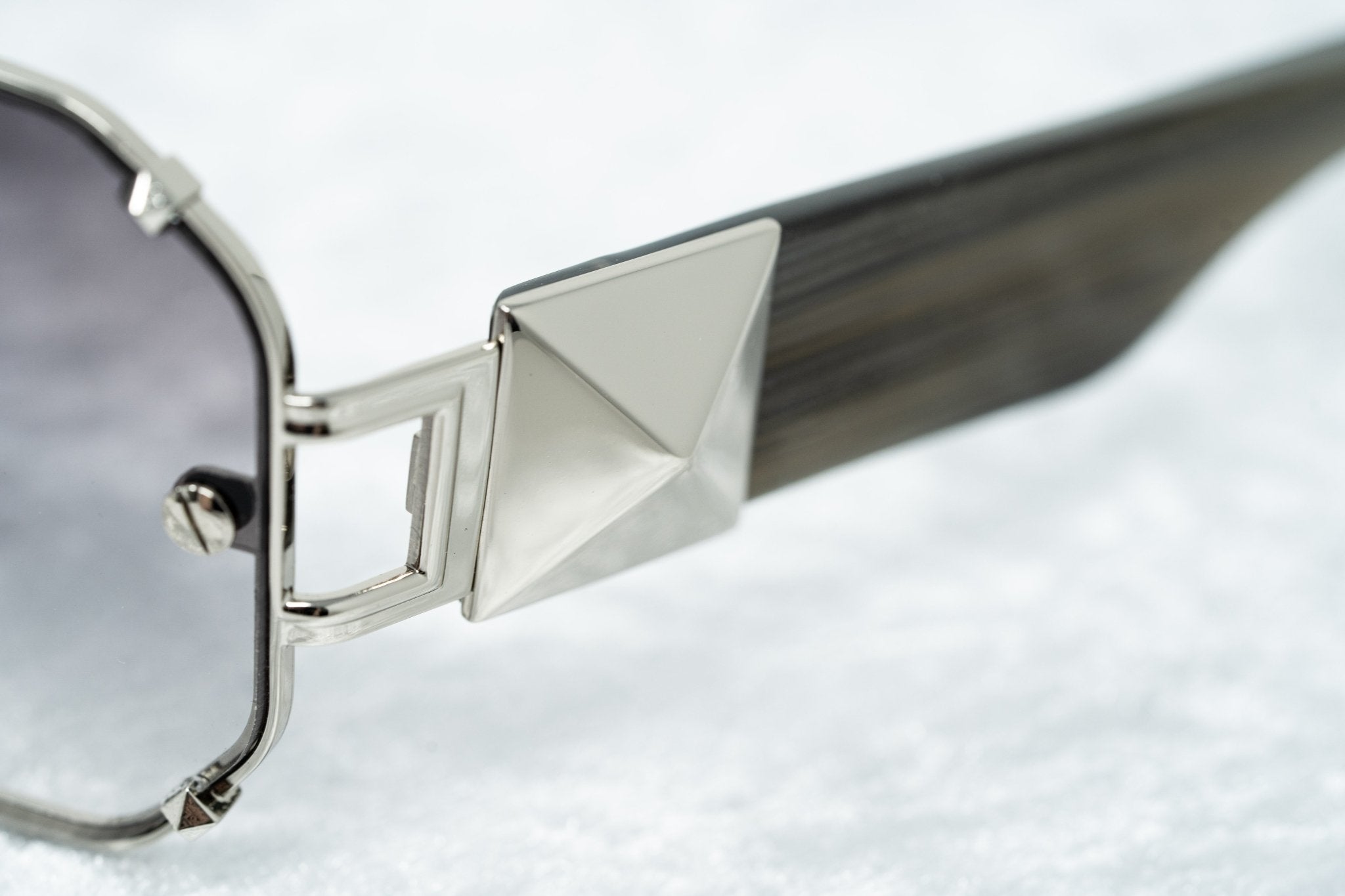 Giles Deacon Sunglasses Shield Silver and Grey-GR8 Sunglasses