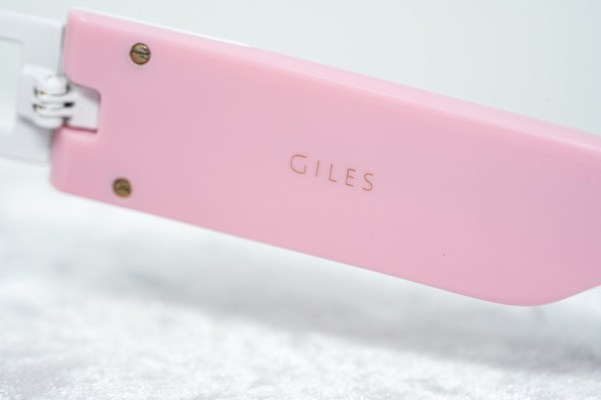 Giles Deacon Sunglasses Shield Pink and Graduated Gold-GR8 Sunglasses