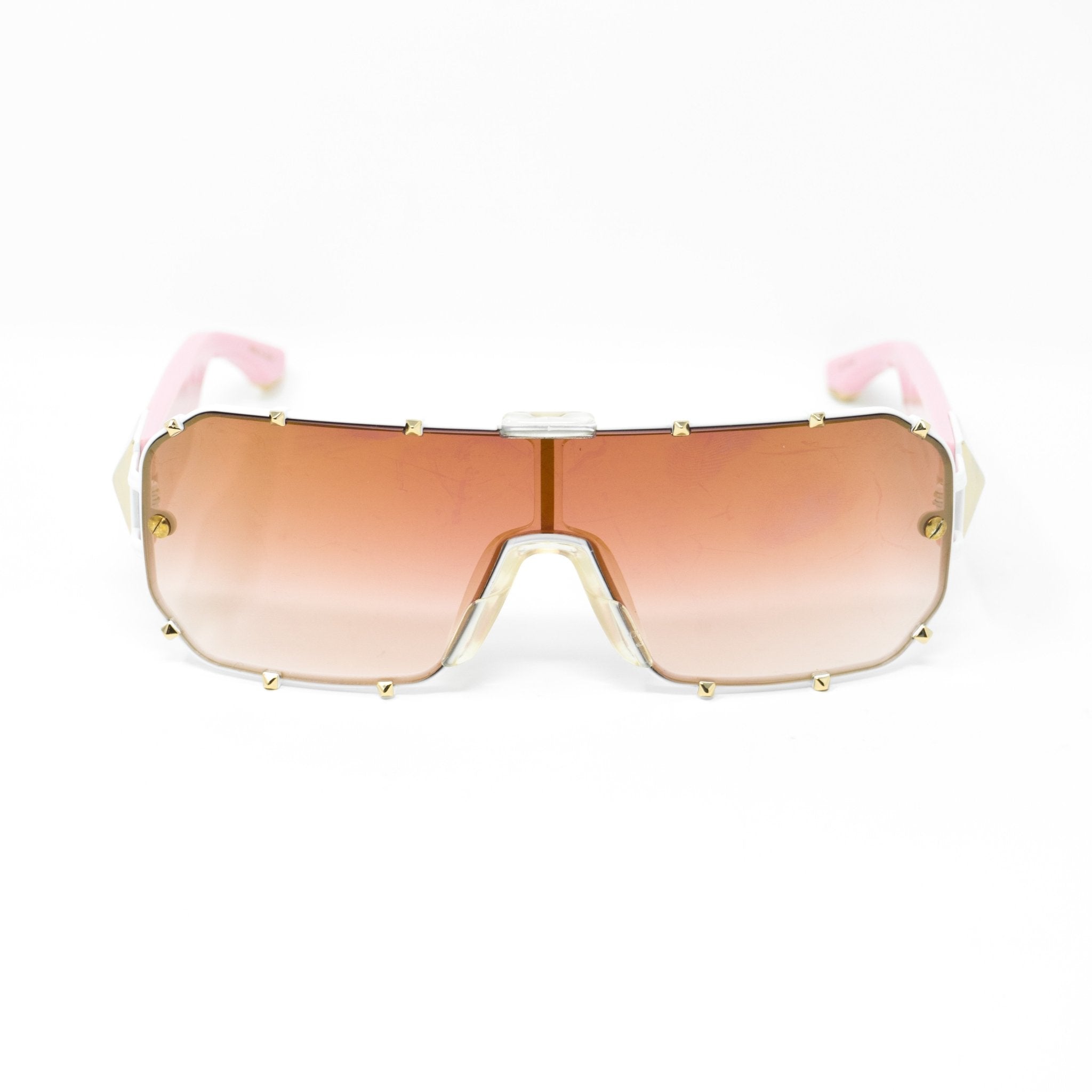 Giles Deacon Sunglasses Shield Pink and Graduated Gold-GR8 Sunglasses
