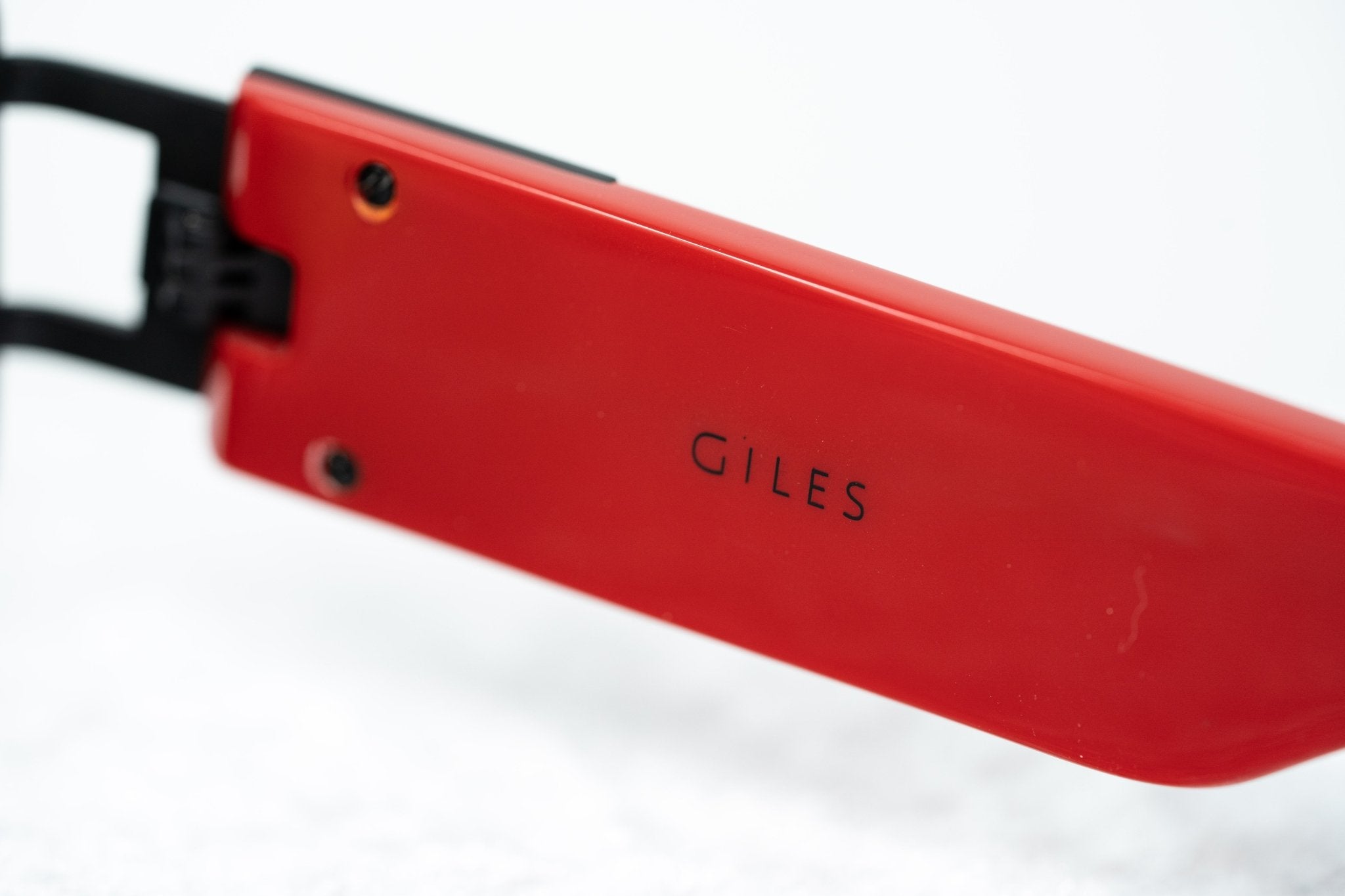 Giles Deacon Sunglasses Shield Red and Dark Grey-GR8 Sunglasses