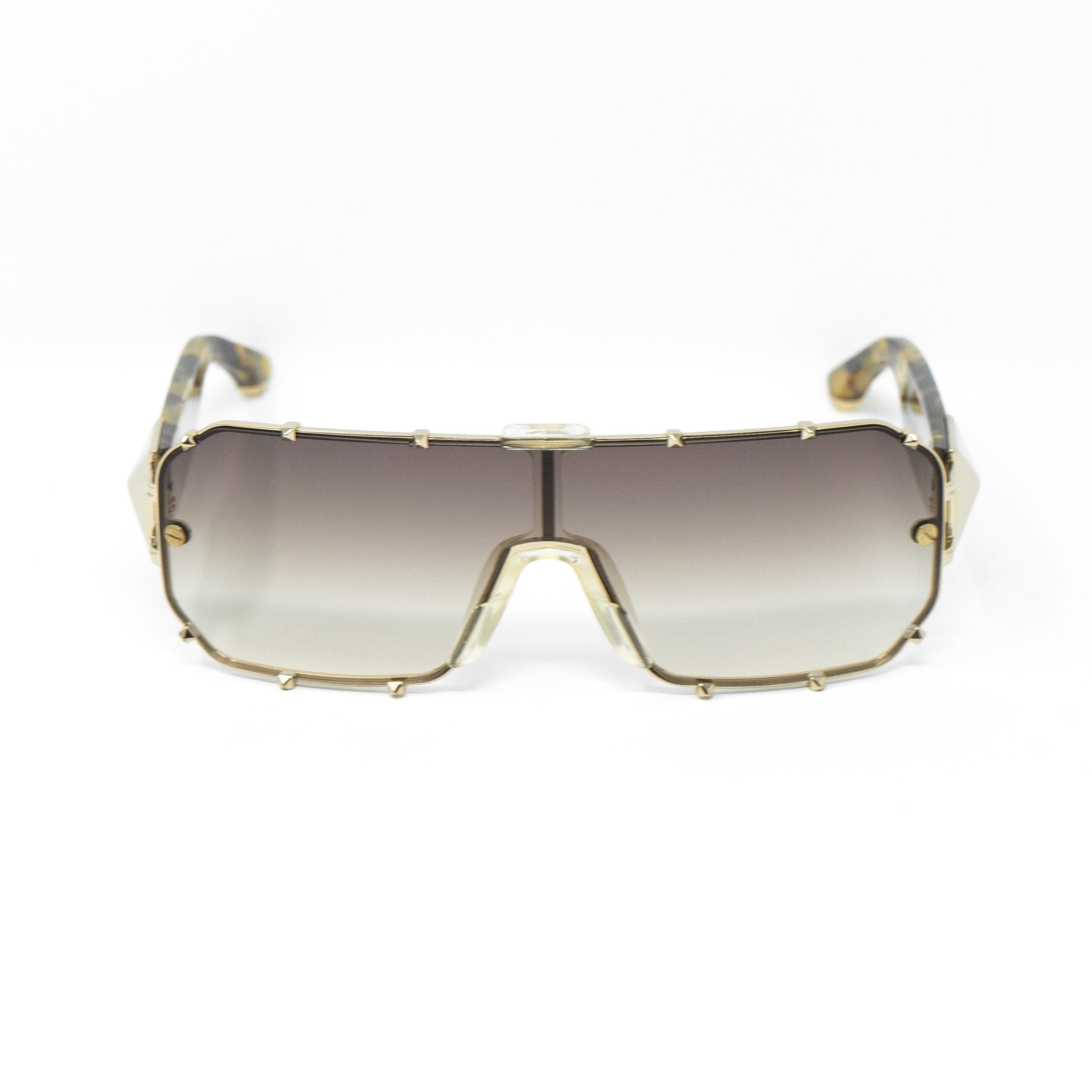 Giles Deacon Sunglasses Shield Tortoise Shell and Brown-GR8 Sunglasses