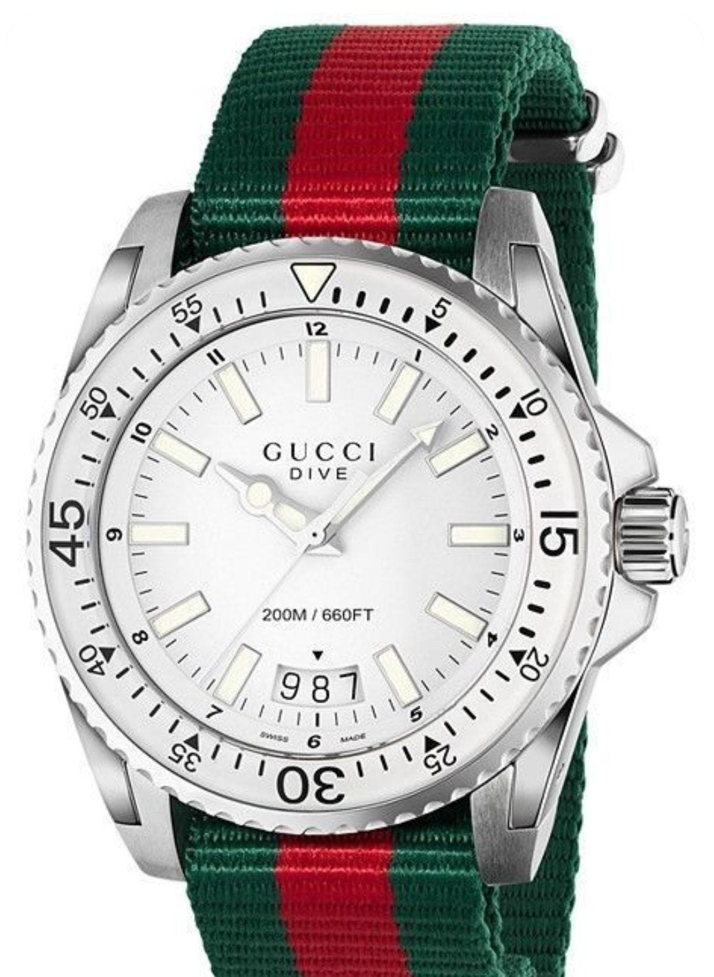 Gucci Watch Dive Men's 45mm Silver YA136207 - Watches & Crystals